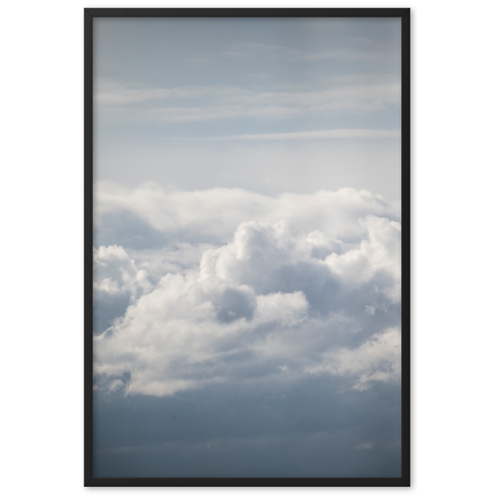 Poster de la photographie "Nuages N17", une scène céleste apaisante avec des formations de nuages, disponible à "La Boutique du Poster Français".