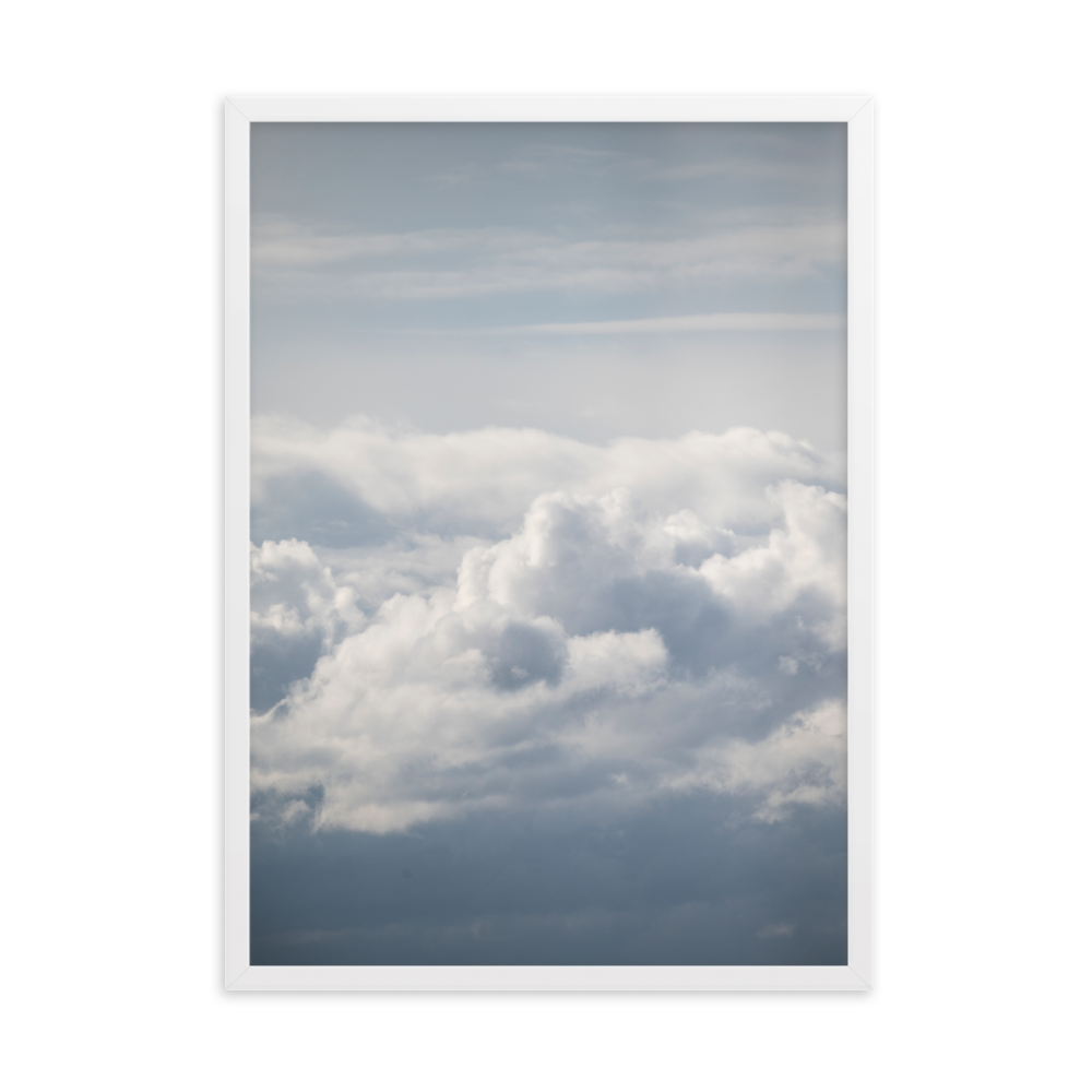 Poster de la photographie "Nuages N17", une scène céleste apaisante avec des formations de nuages, disponible à "La Boutique du Poster Français".