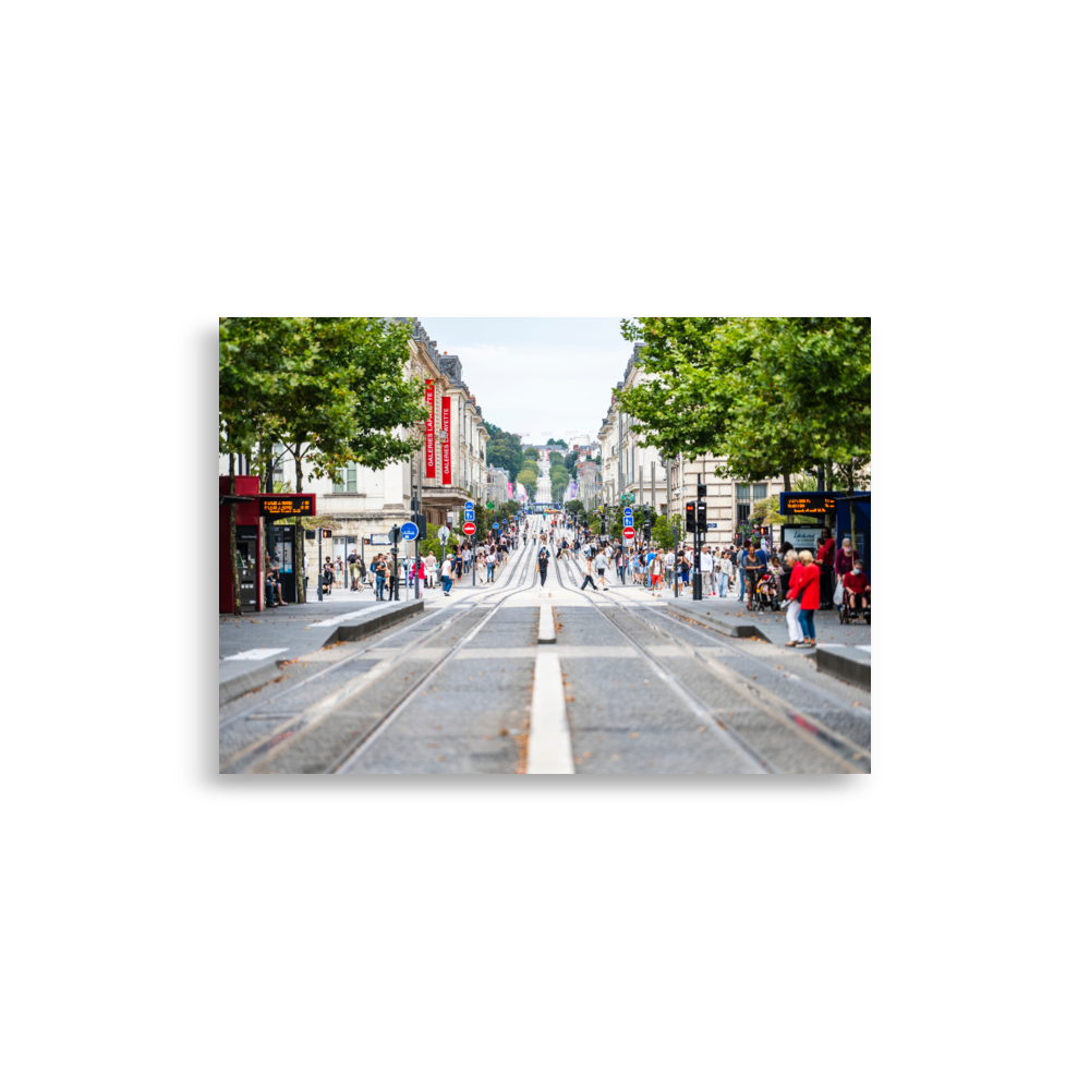 Poster - Rue Nationale de Tours – Photographie de rue à Tours – De la photographie murale et des posters unique au monde. La boutique de posters créée par Yann Peccard un Photographe français.