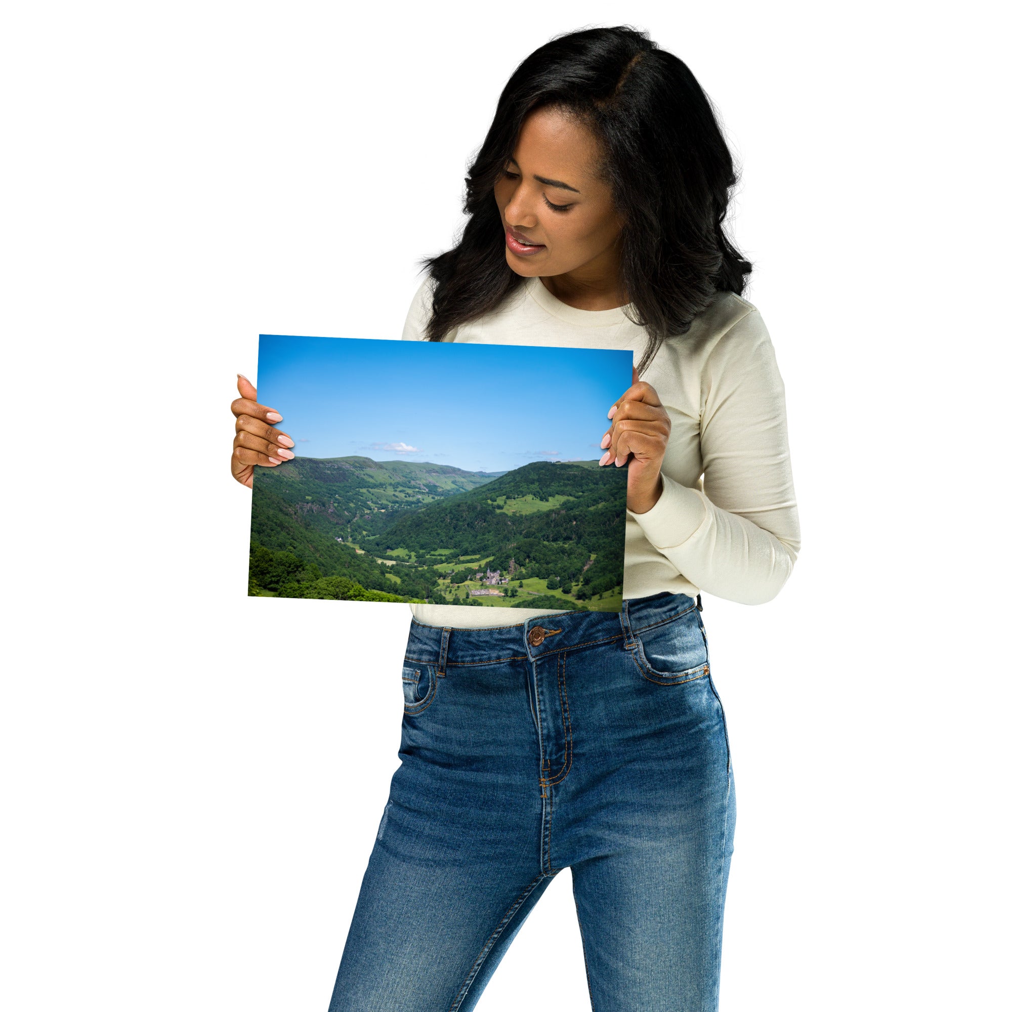 Poster photo paysage auvergne dans le cantal en 70x100cm