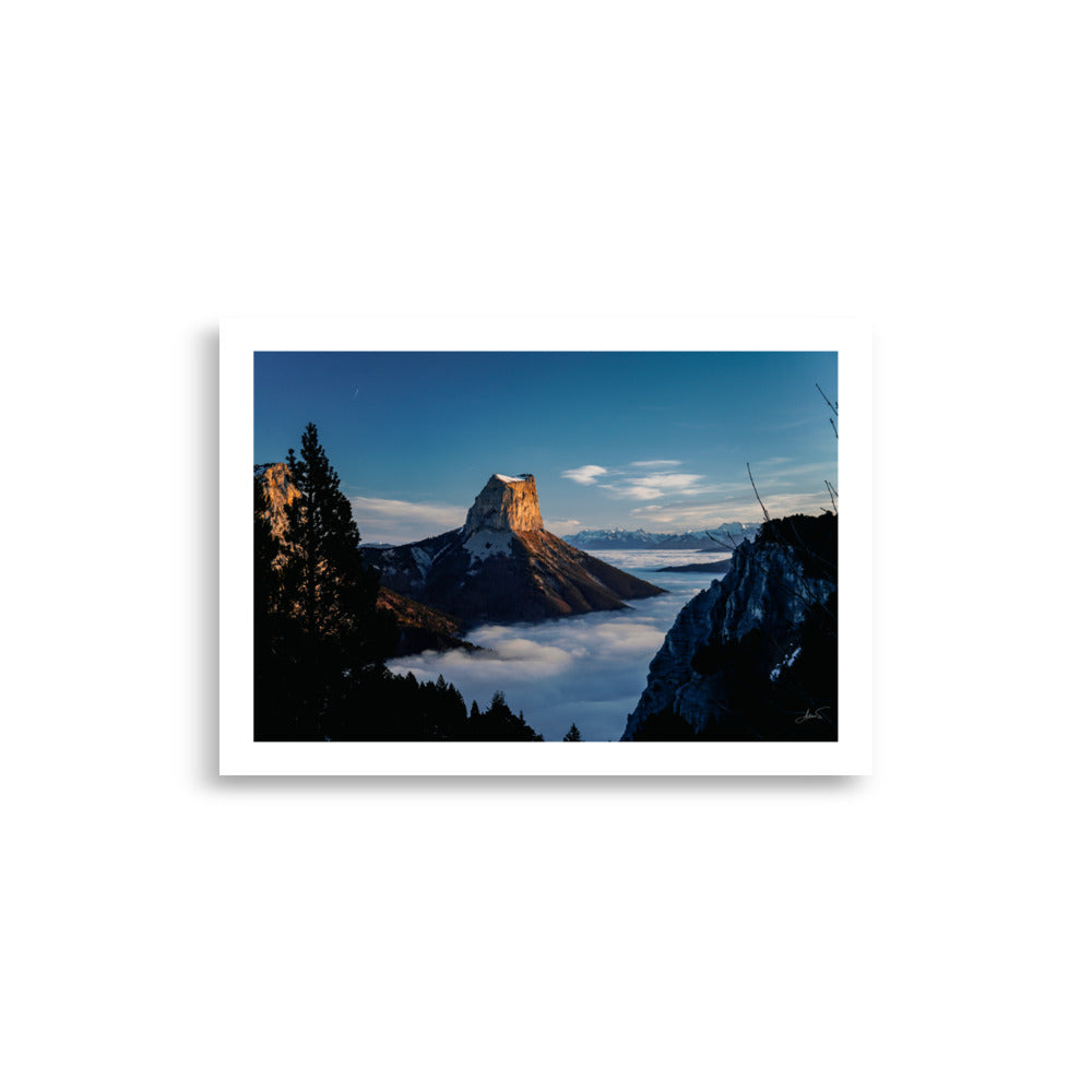 Posters Mont Aiguille dans les alpes