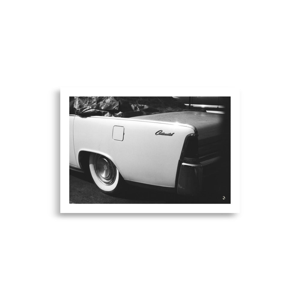 Poster photo - Voiture Lincoln vintage a Los Angeles - Par Julien Carrere - Affiche 21x30