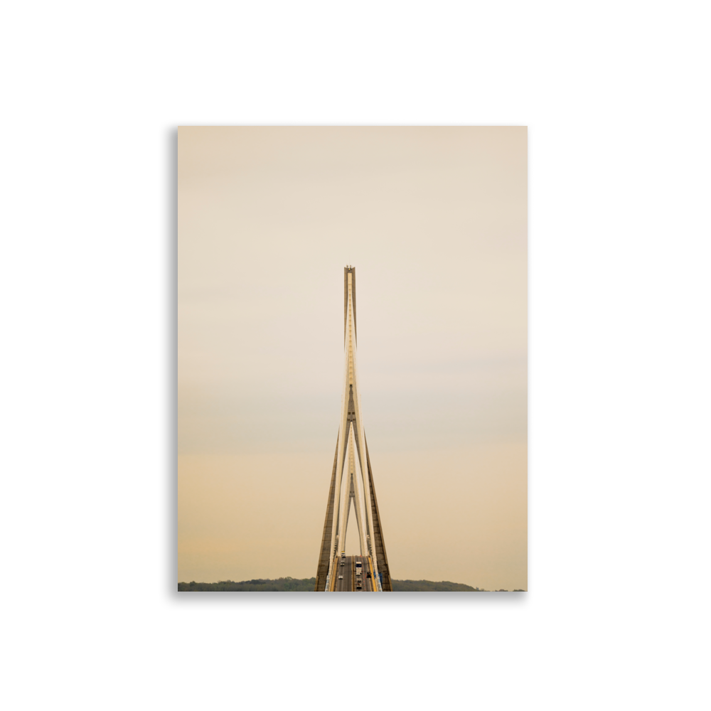 Poster - Pont de Normandie N01 – Photographie de Pont – De la photographie murale et des posters unique au monde. La boutique de posters créée par Yann Peccard un Photographe français.