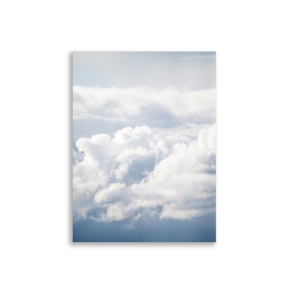  Poster de gros nuages blancs - Nuages N26 | Paysage apaisant et tranquille pour votre décoration intérieure