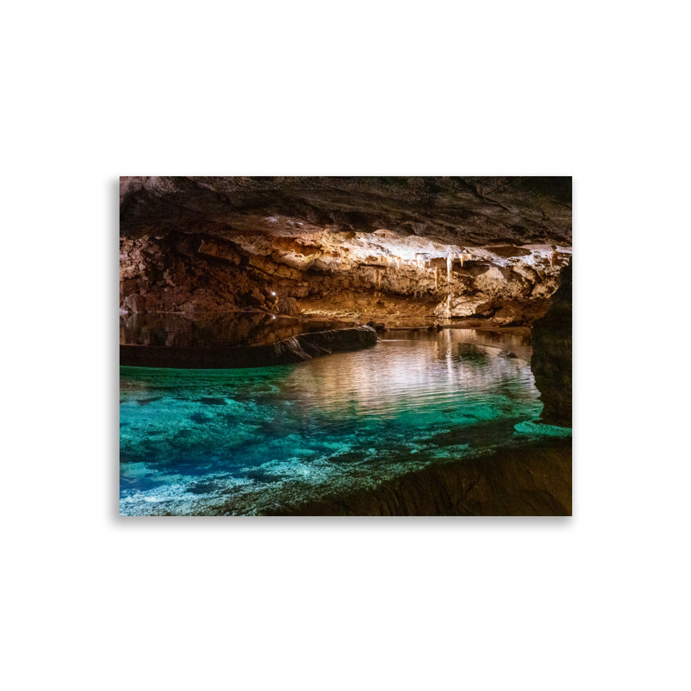 Poster 'Caverne du Gouffre' présentant une photographie précise du Gouffre de Padirac.