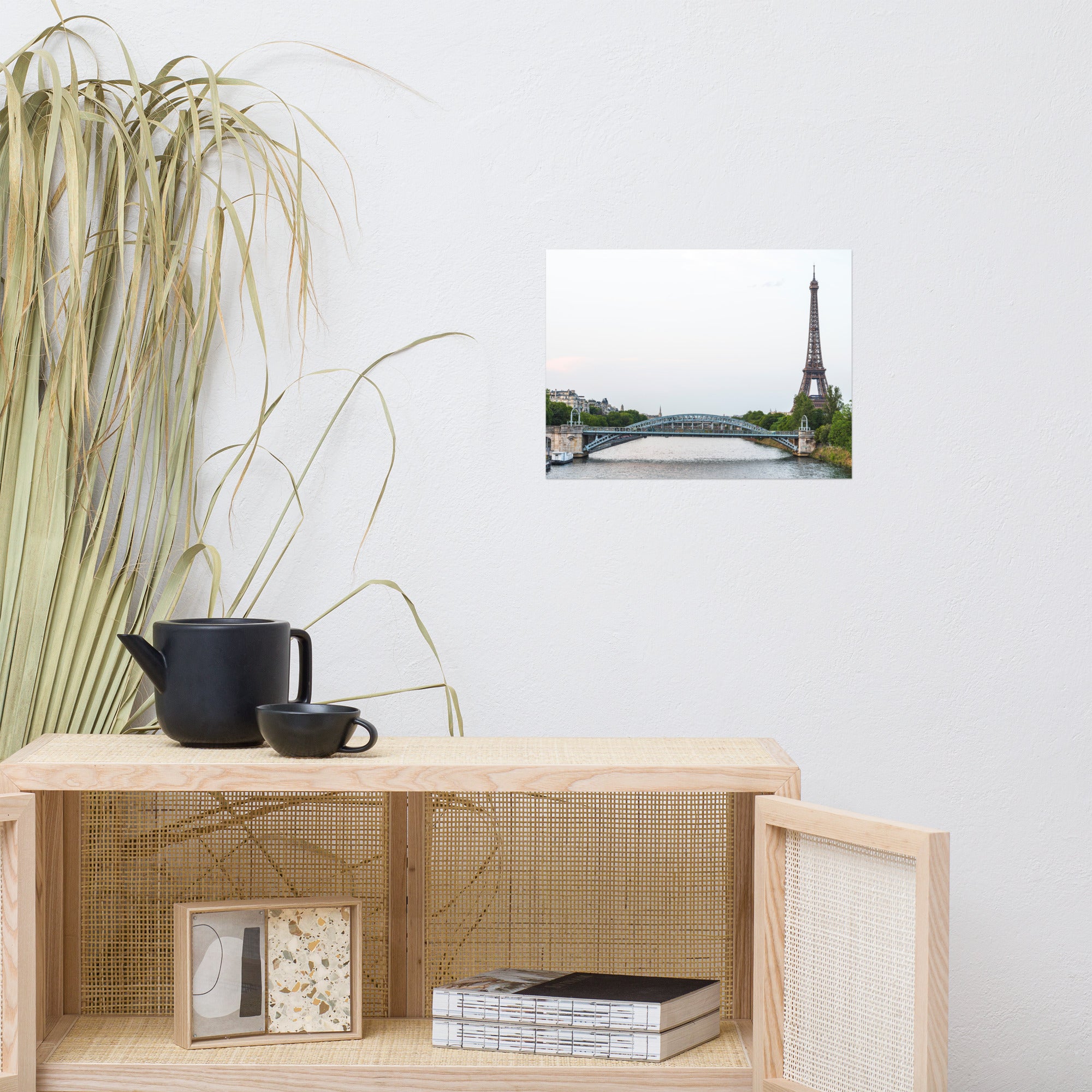 Poster 'Pont Rouelle' présentant une photographie du Pont Rouelle avec la Tour Eiffel en arrière-plan.