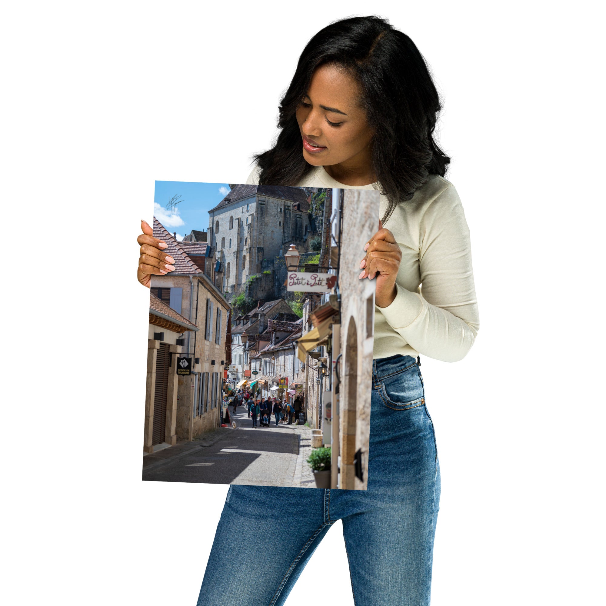 Photographie de la Rue Roland le Preux à Rocamadour, rue historique et commerçante.