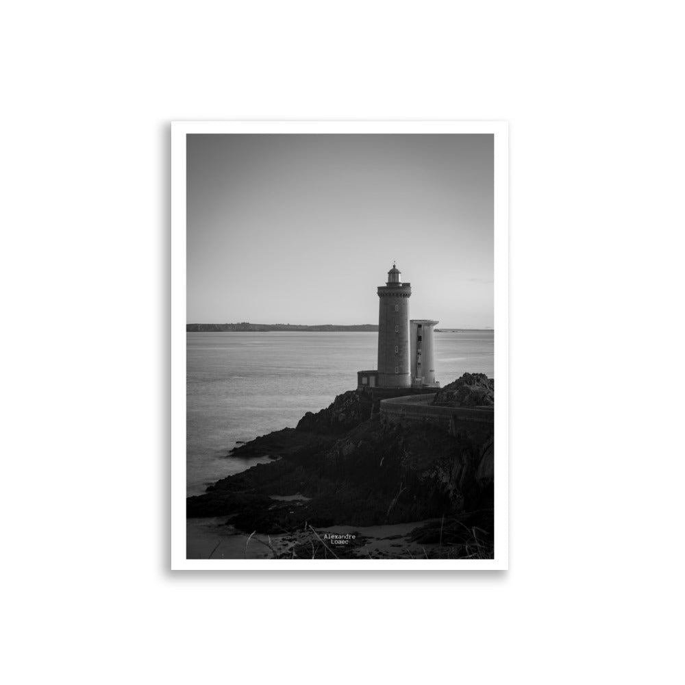 Poster Phare Noir et blanc