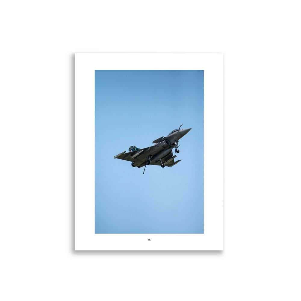 Affiche du Rafale avion militaire