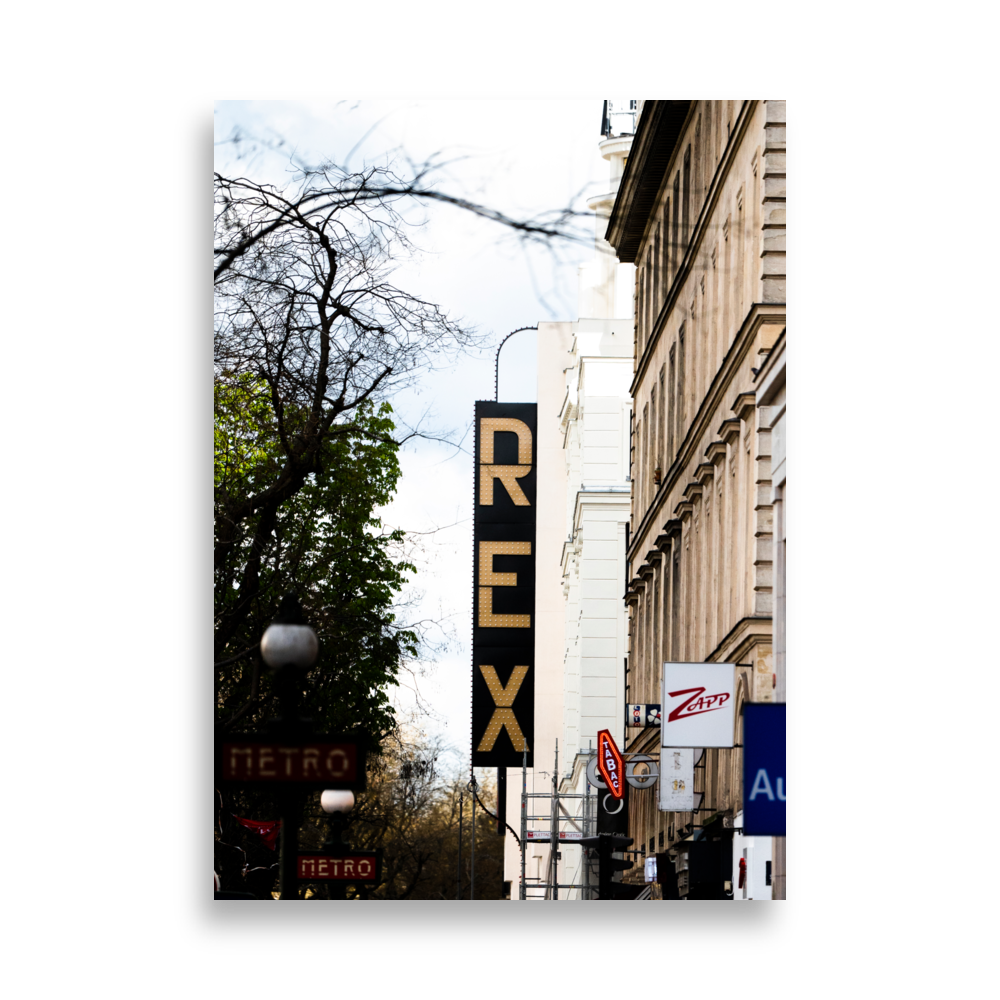 Poster - Le Grand Rex Paris – Photographie de Paris – Poster photographie, photographie murale et des posters muraux unique au monde. La boutique de posters créée par Yann Peccard un Photographe français.