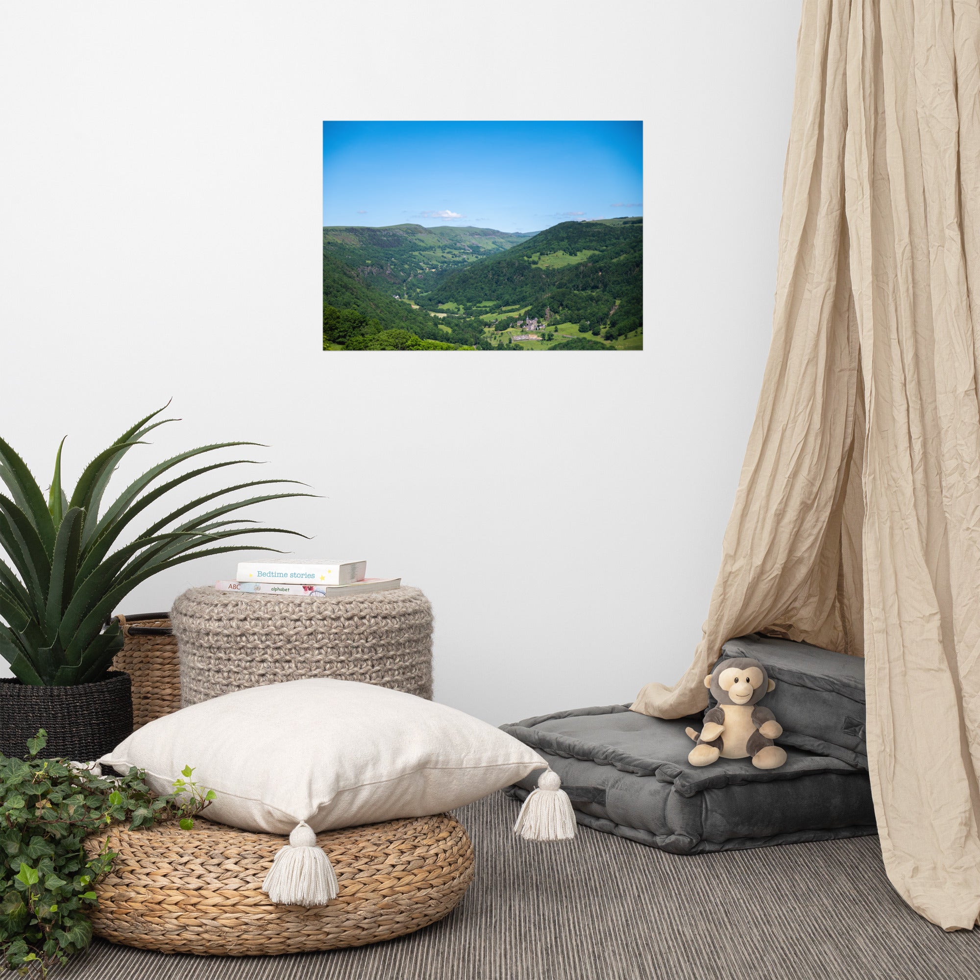 Poster photo paysage auvergne dans le cantal en 70x100cm