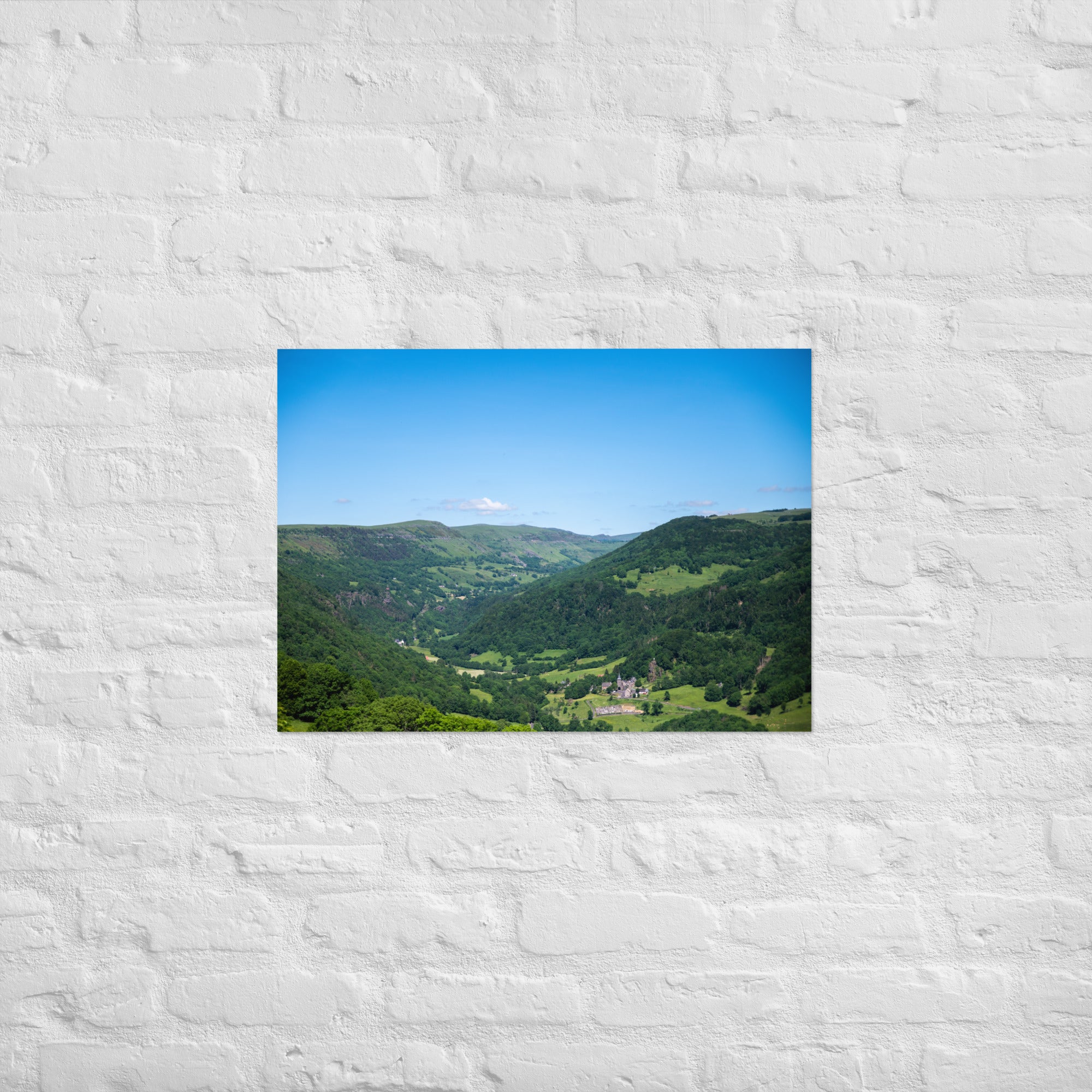 Poster photo paysage auvergne dans le cantal en 70x100cm