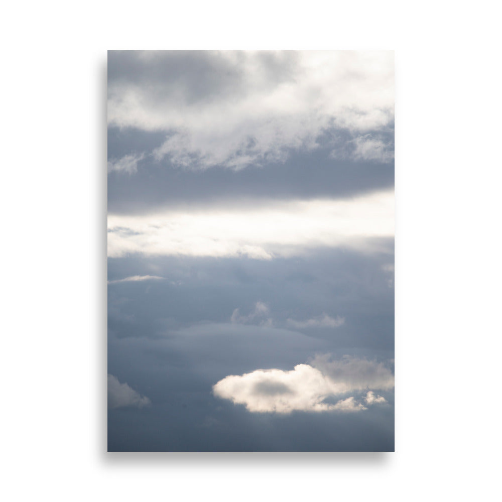 Poster Nuages - Une photographie captivante des nuages, offrant une ambiance de rêverie et d'évasion