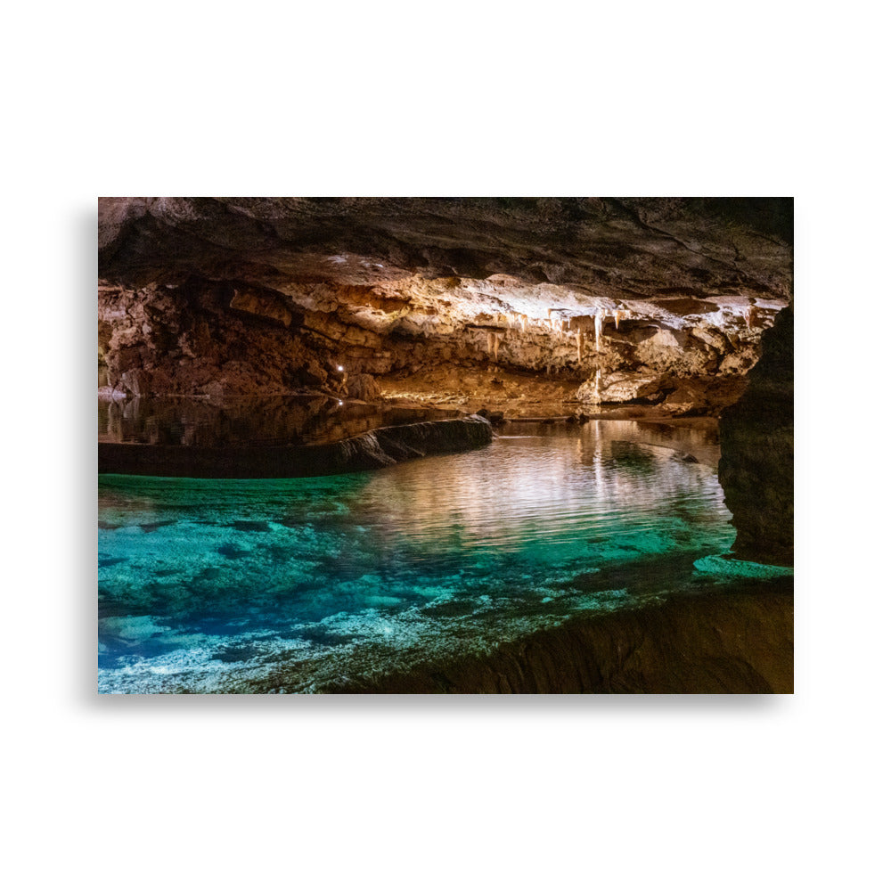 Poster 'Caverne du Gouffre' présentant une photographie précise du Gouffre de Padirac.