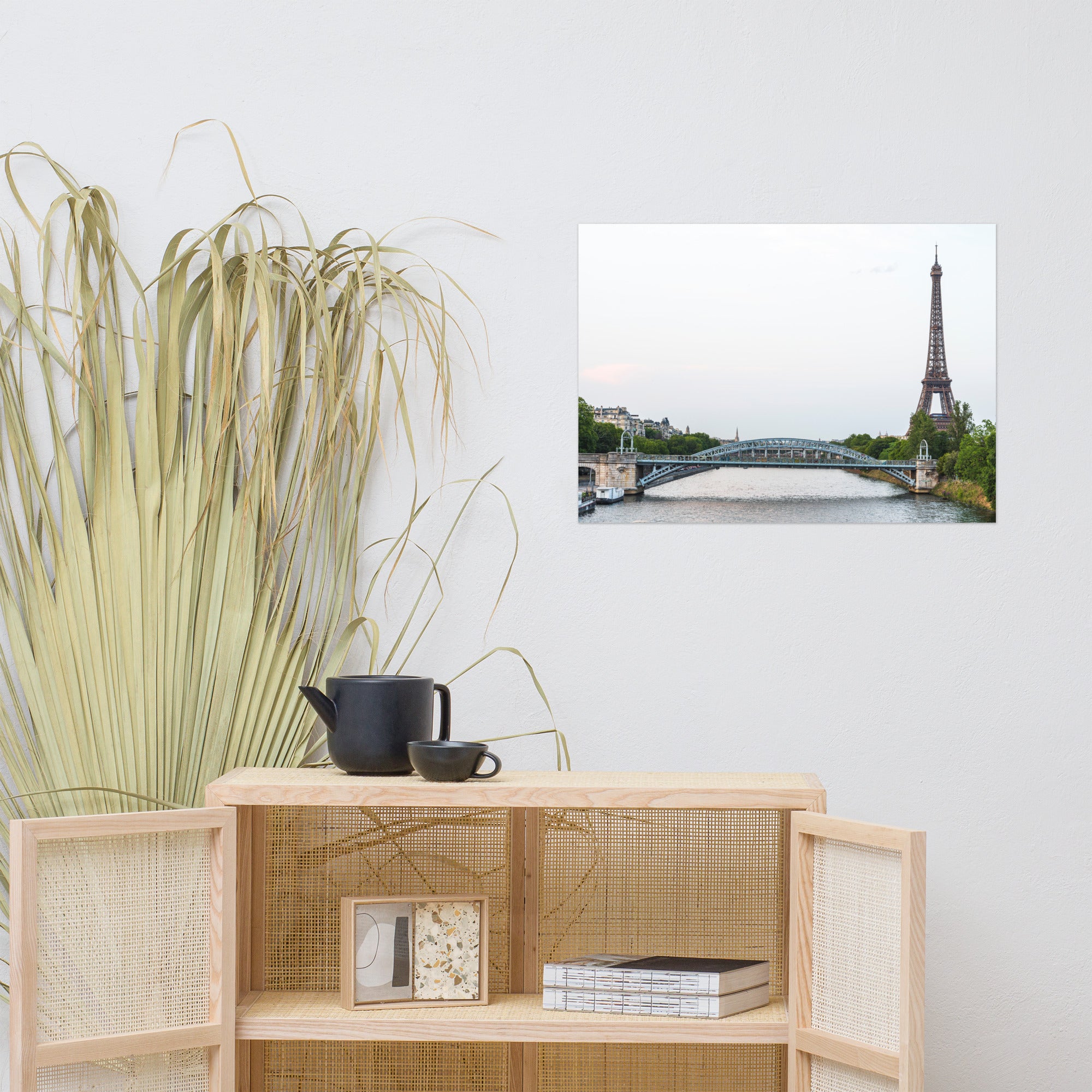 Poster 'Pont Rouelle' présentant une photographie du Pont Rouelle avec la Tour Eiffel en arrière-plan.