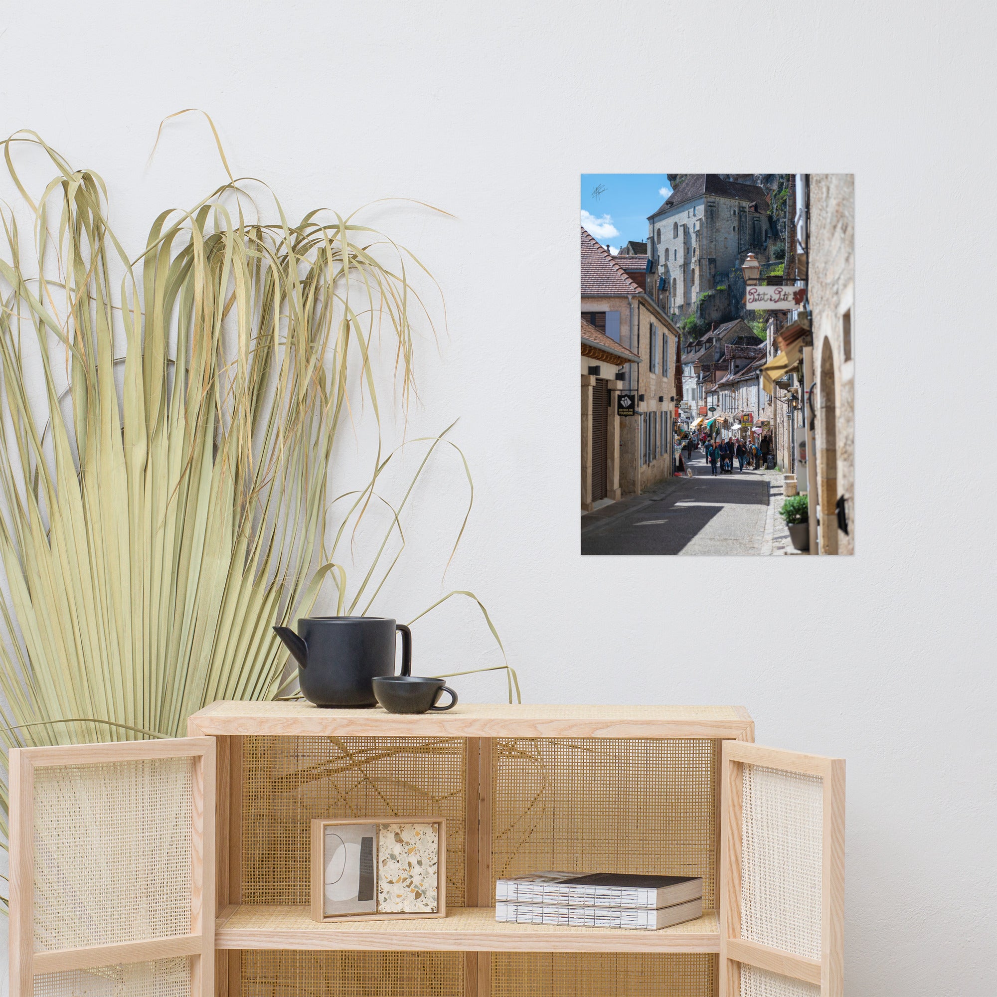 Photographie de la Rue Roland le Preux à Rocamadour, rue historique et commerçante.