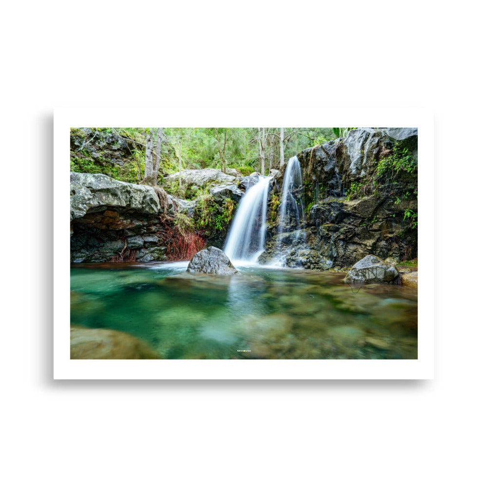 Poster photo - Bassin du bras rouge - Ile de la reunion - Adrien Louraco - Affiche murale 50x70