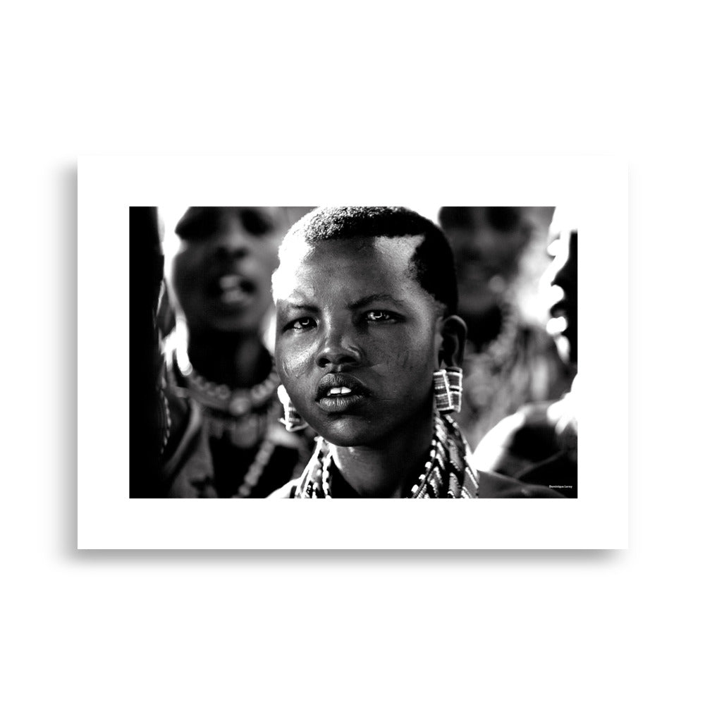 Poster - Portrait d'afrique - Dominique Leroy - Afiiche murale - 50x70