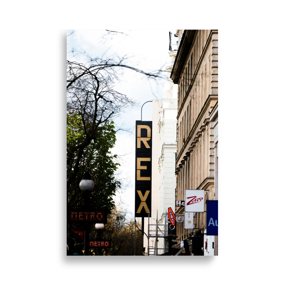 Poster - Le Grand Rex Paris – Photographie de Paris – Poster photographie, photographie murale et des posters muraux unique au monde. La boutique de posters créée par Yann Peccard un Photographe français.