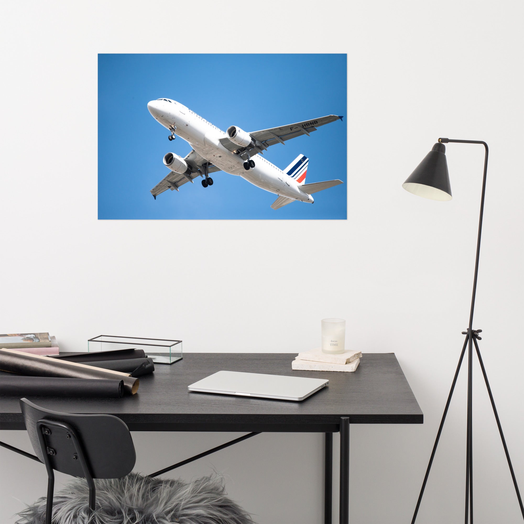 Poster haute définition d'un Airbus A320