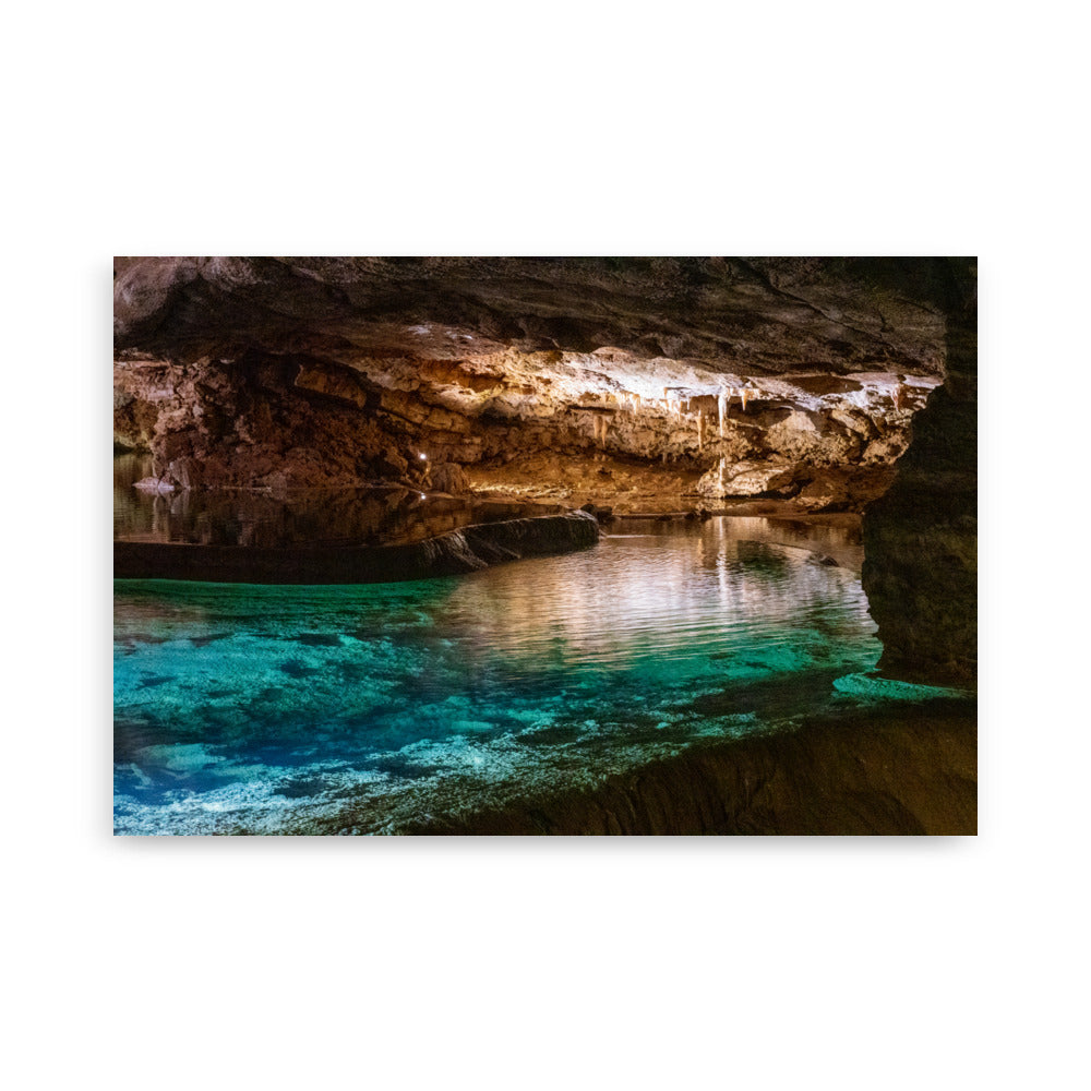 Poster 'Caverne du Gouffre' présentant une photographie précise du Gouffre de Padirac.