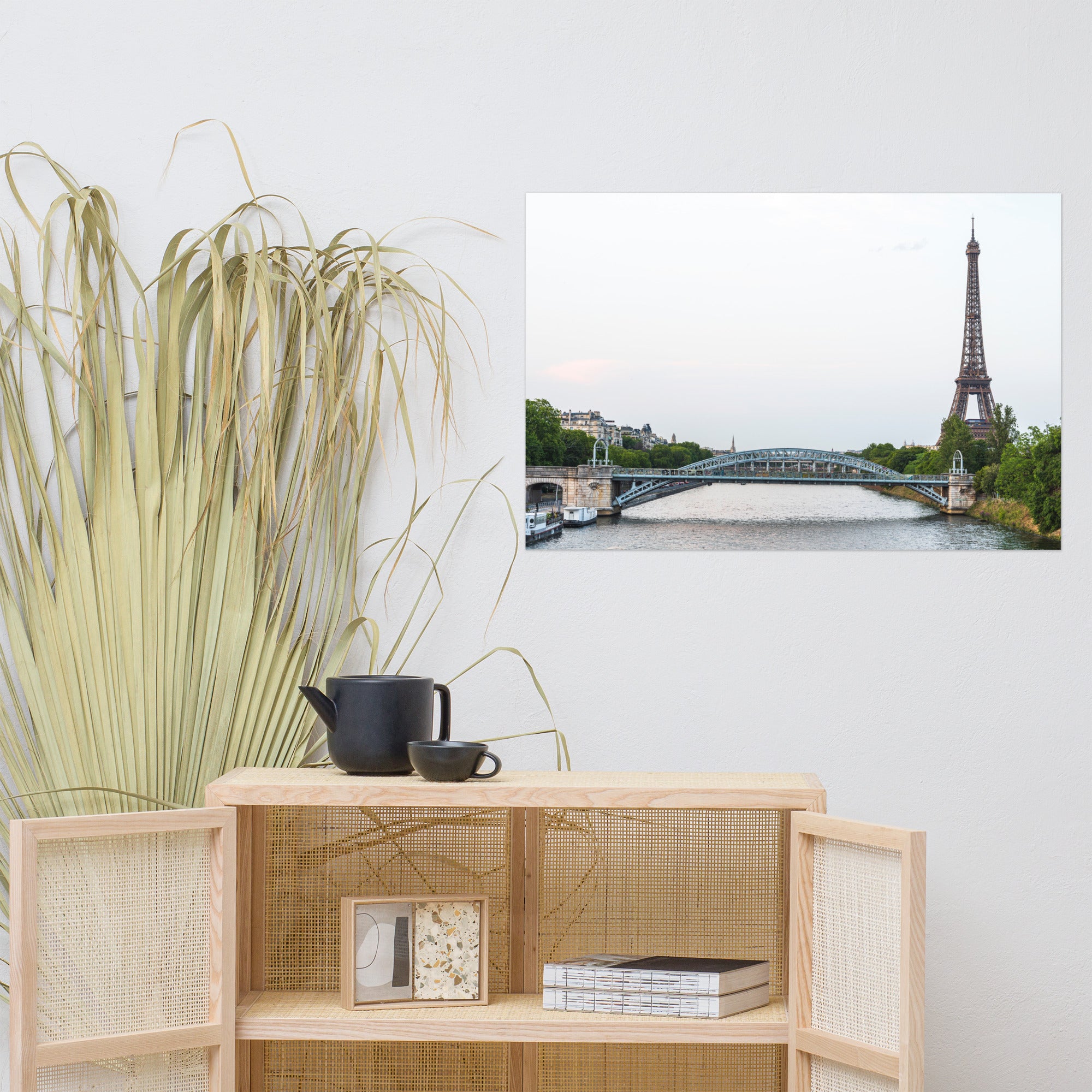 Poster 'Pont Rouelle' présentant une photographie du Pont Rouelle avec la Tour Eiffel en arrière-plan.