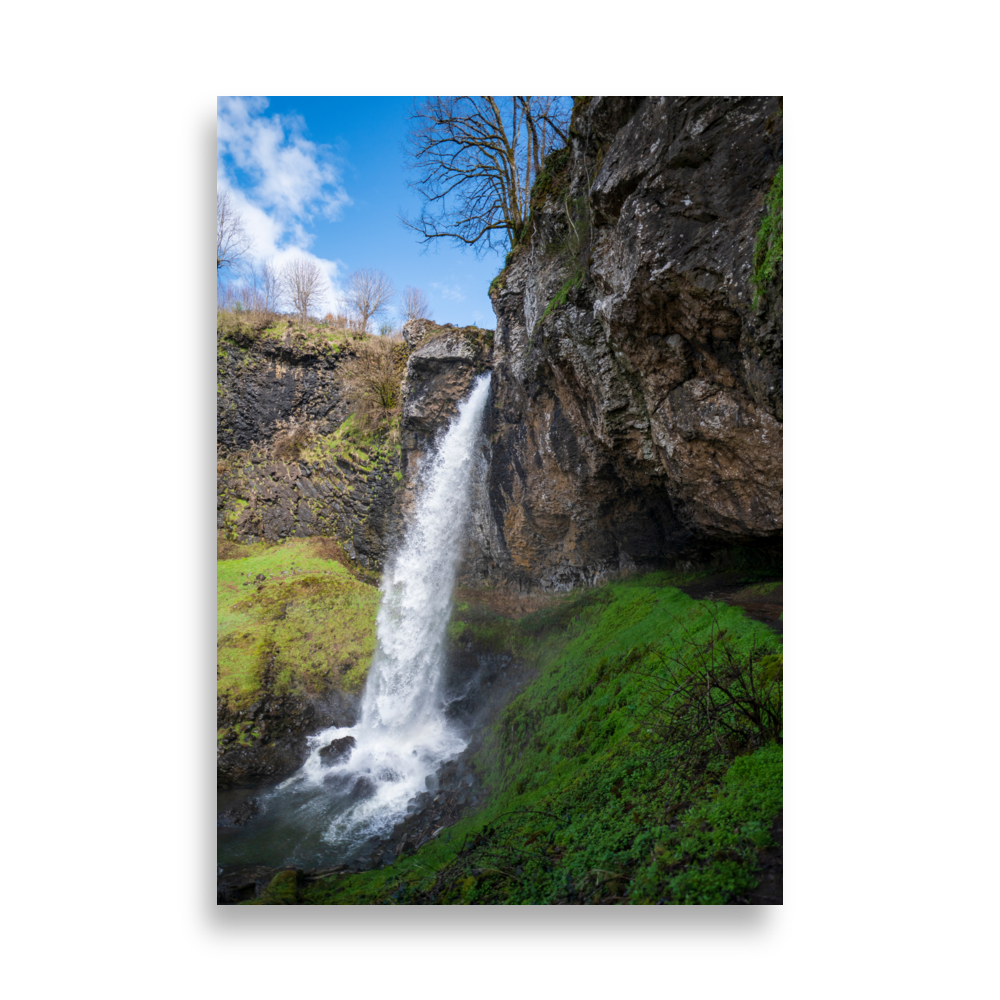 Poster de la Cascade de Salins, vue d'en bas