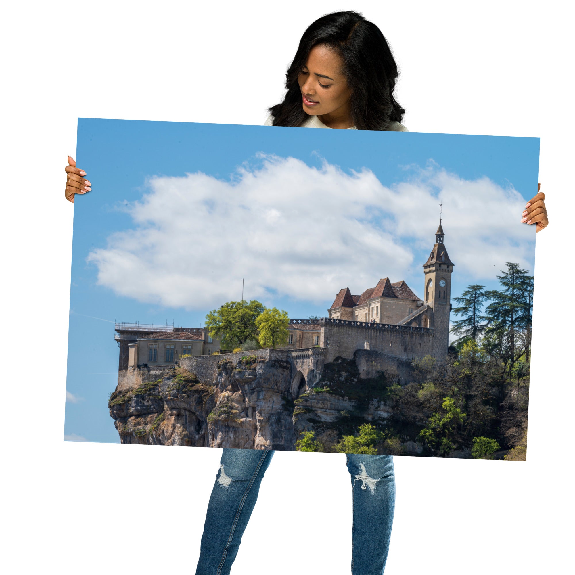 Poster d'une vue imprenable sur les hauteurs de Rocamadour