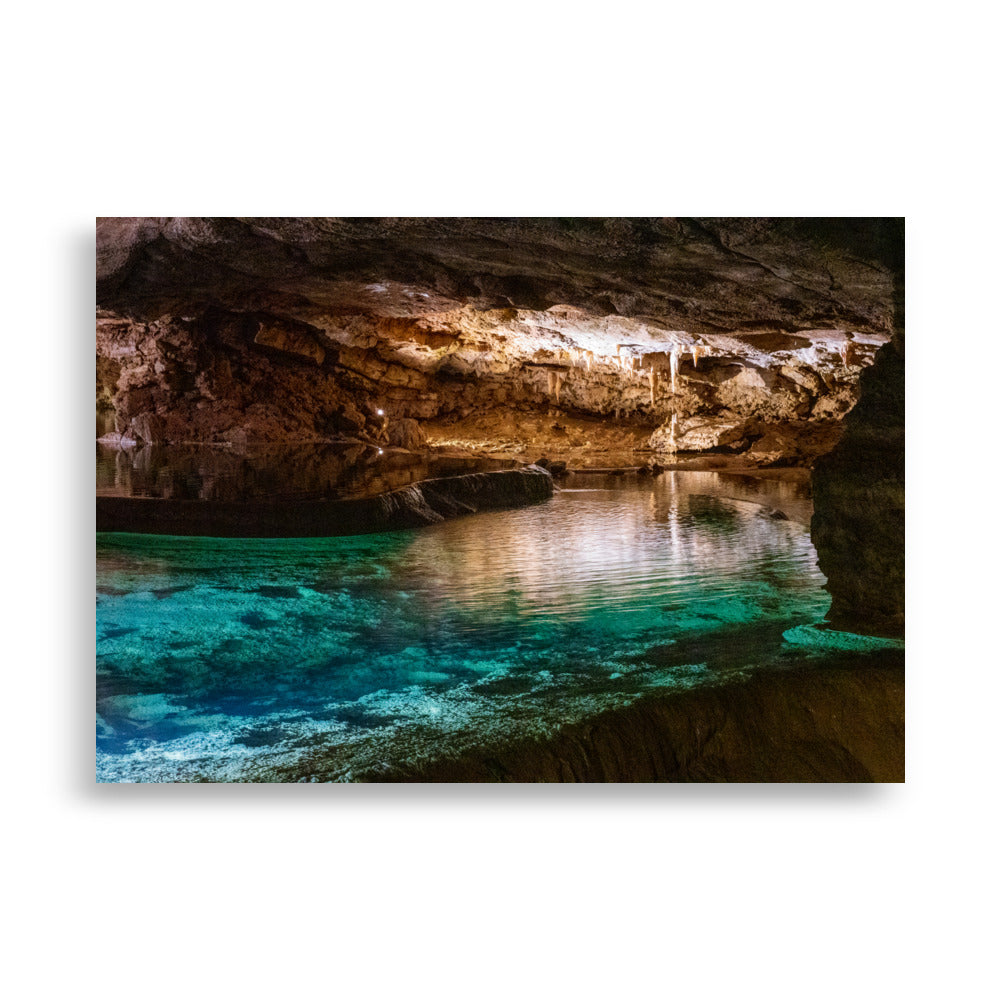 Poster 'Caverne du Gouffre' présentant une photographie précise du Gouffre de Padirac.