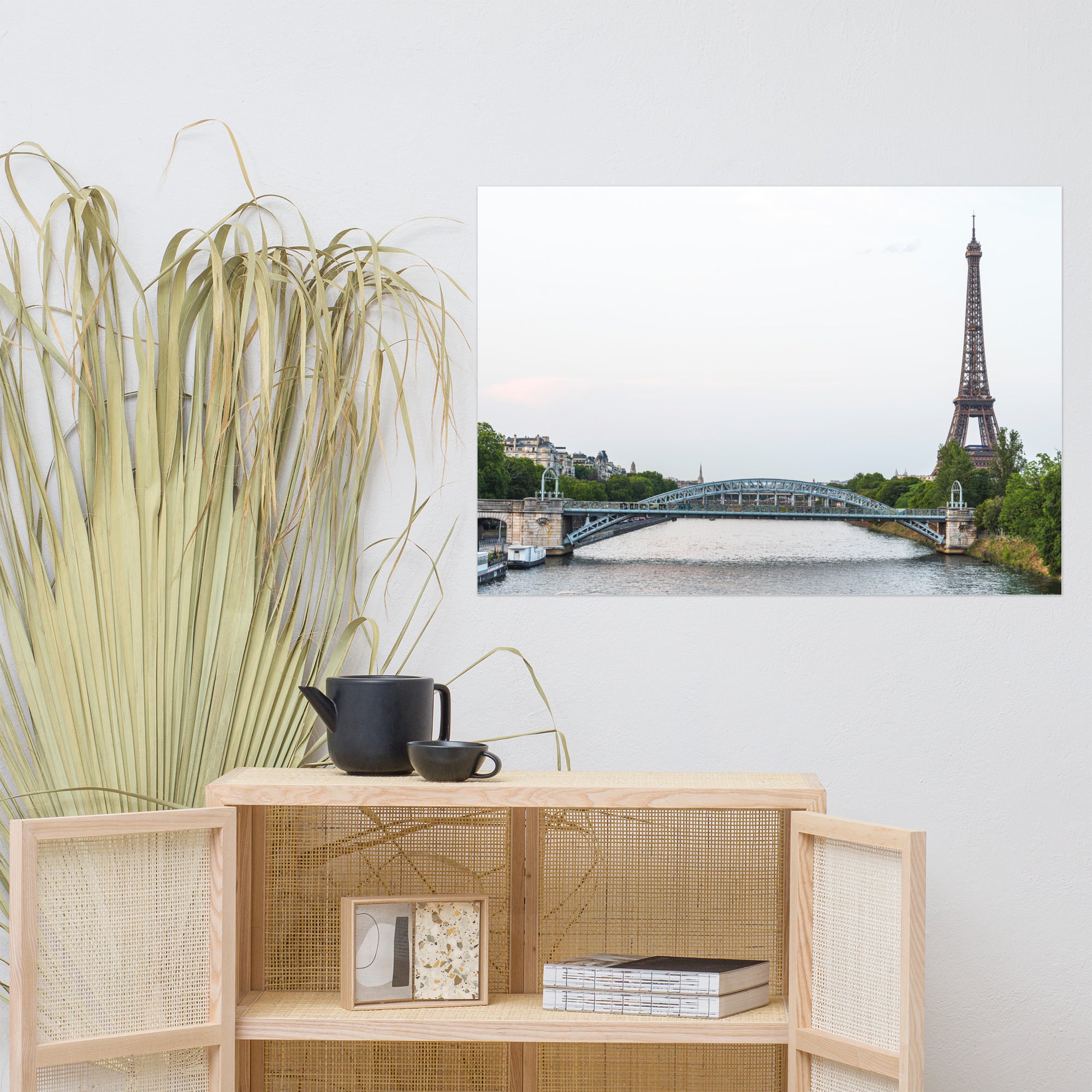 Poster 'Pont Rouelle' présentant une photographie du Pont Rouelle avec la Tour Eiffel en arrière-plan.