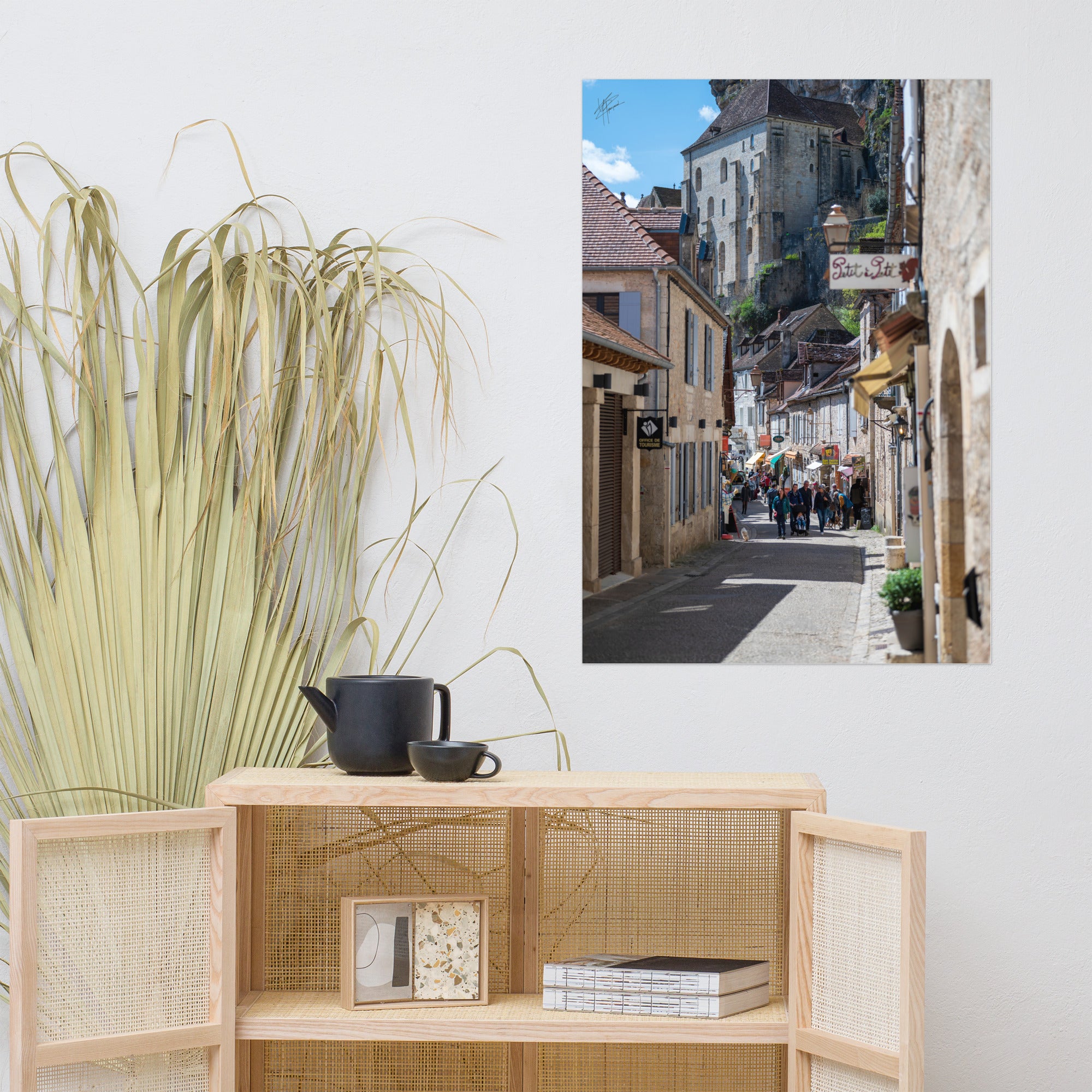 Photographie de la Rue Roland le Preux à Rocamadour, rue historique et commerçante.