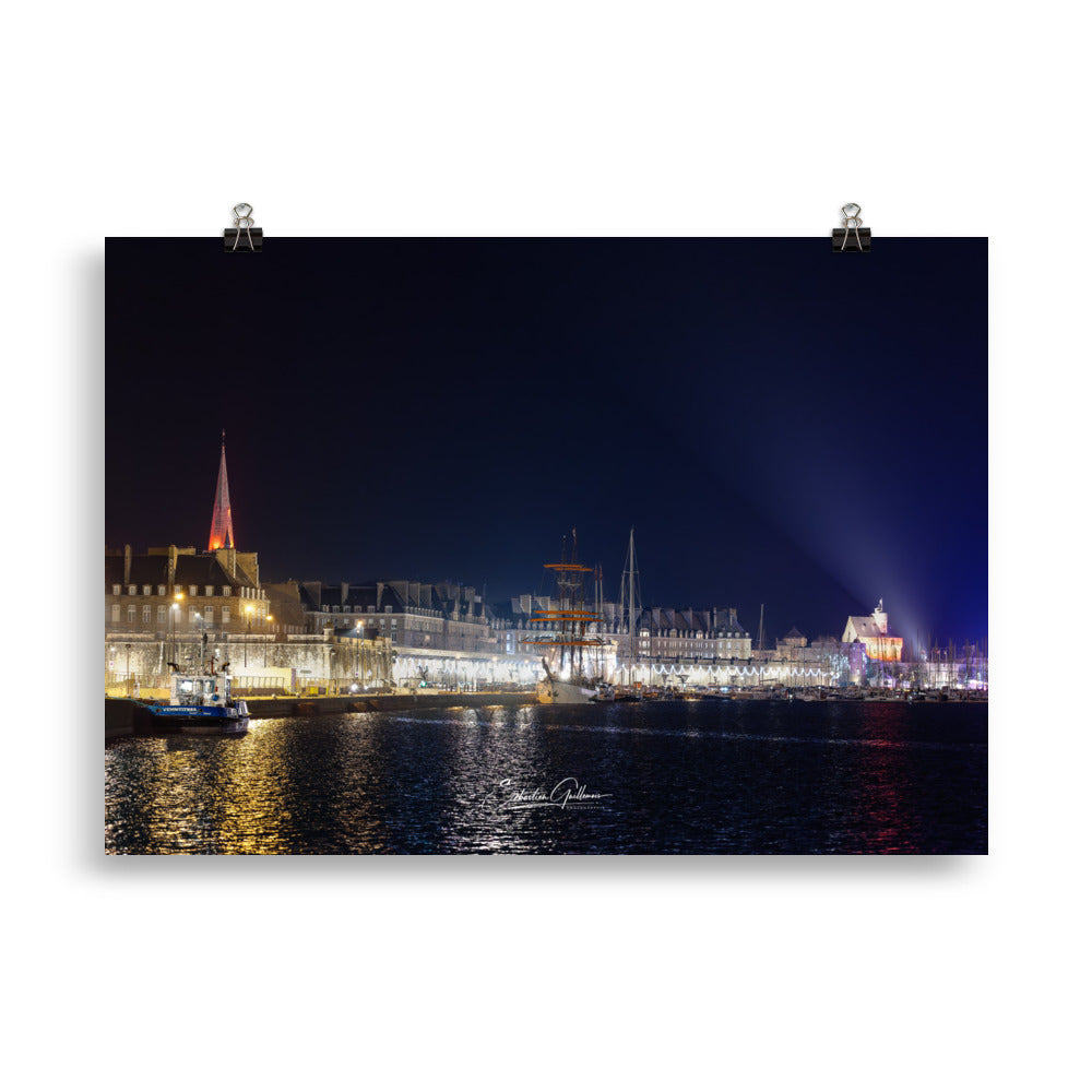 Poster de Saint malo la nuit