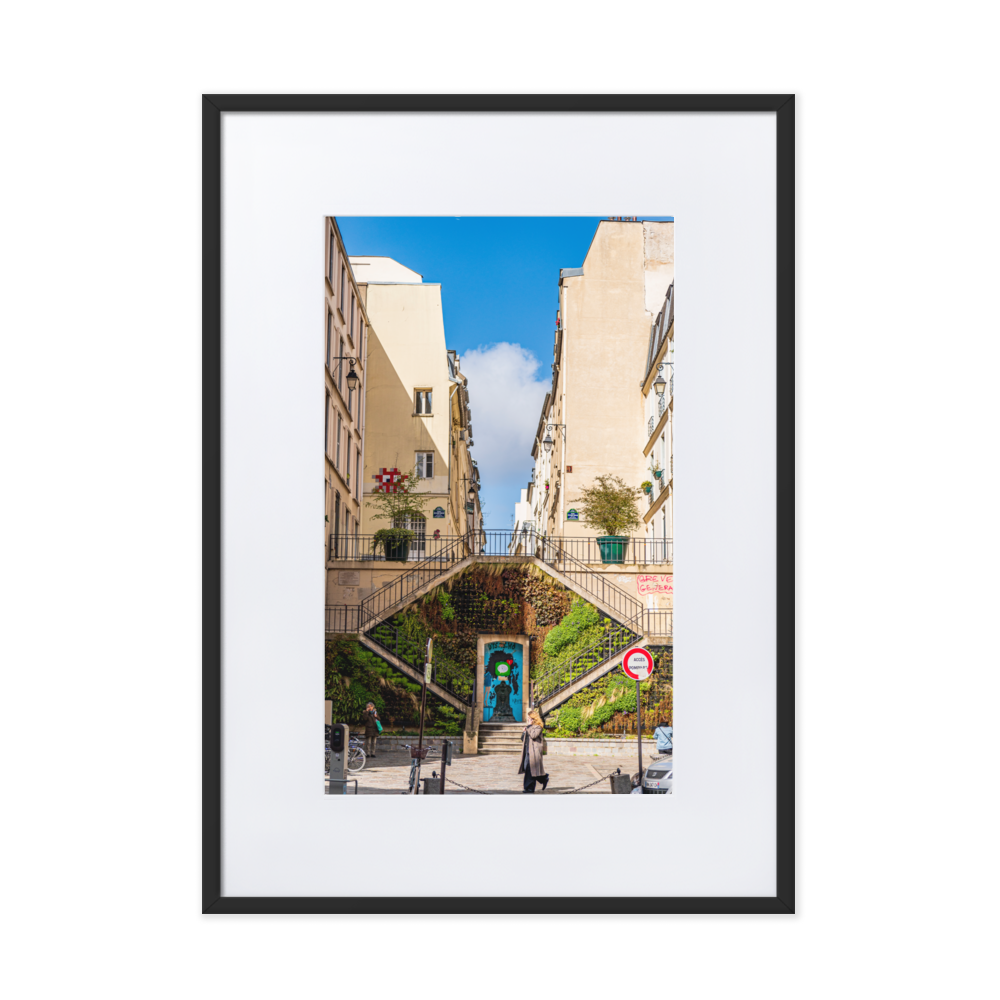 Poster mural et affiche - Place Benjamin-Fondane – Photographie de rue – Poster photographie, photographie murale et des posters muraux unique au monde. La boutique de posters créée par Yann Peccard un Photographe français.