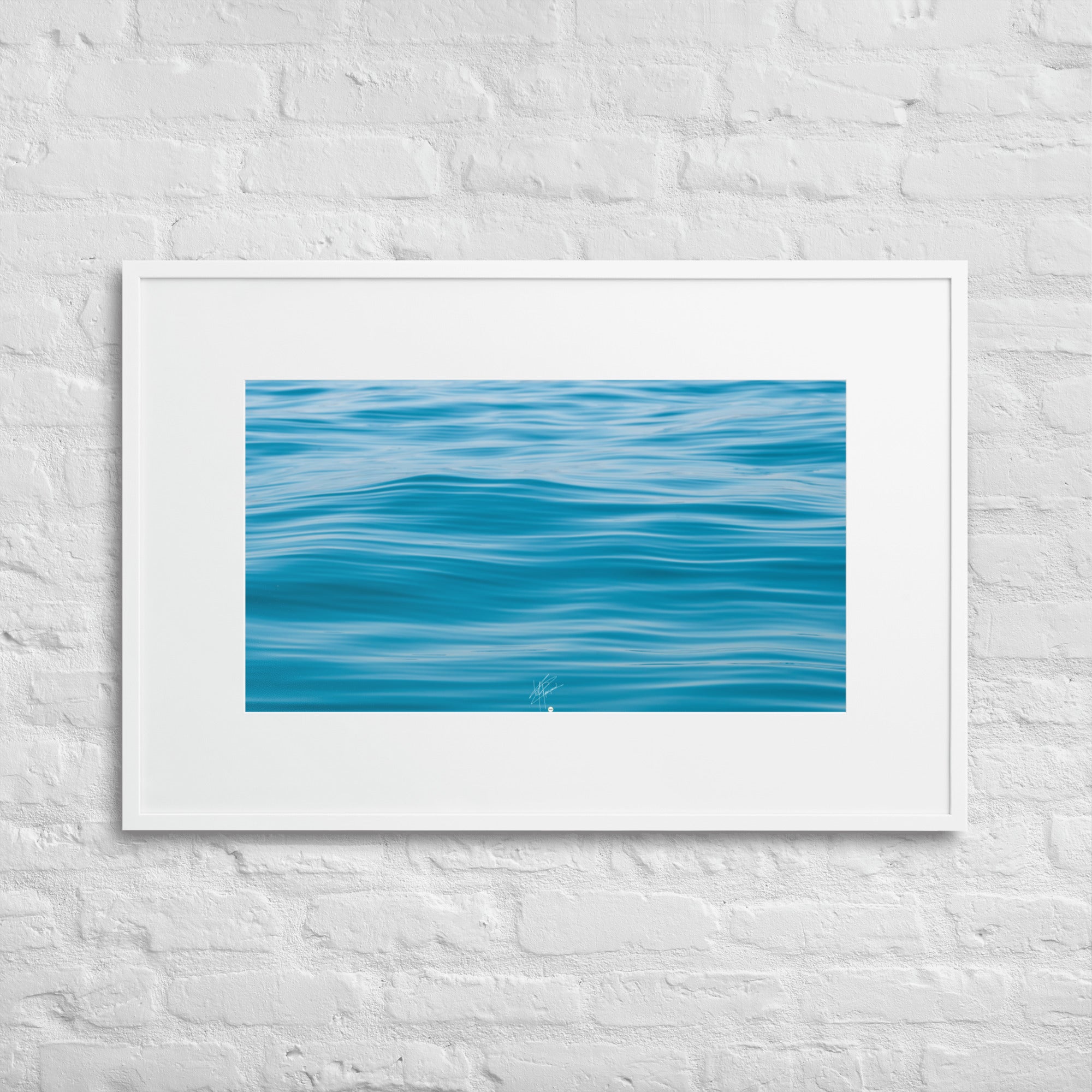 Poster encadré 'Tableau d'art liquide' montrant les formes captivantes et les mouvements fluides de l'eau.