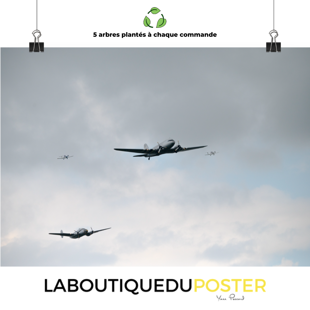 Poster mural - L'escadron volant – Photographie d'avions – Poster photo, poster XXL, Photo d’art, photographie murale et des posters muraux des photographies de rue unique au monde. La boutique de posters créée par un Photographe français.