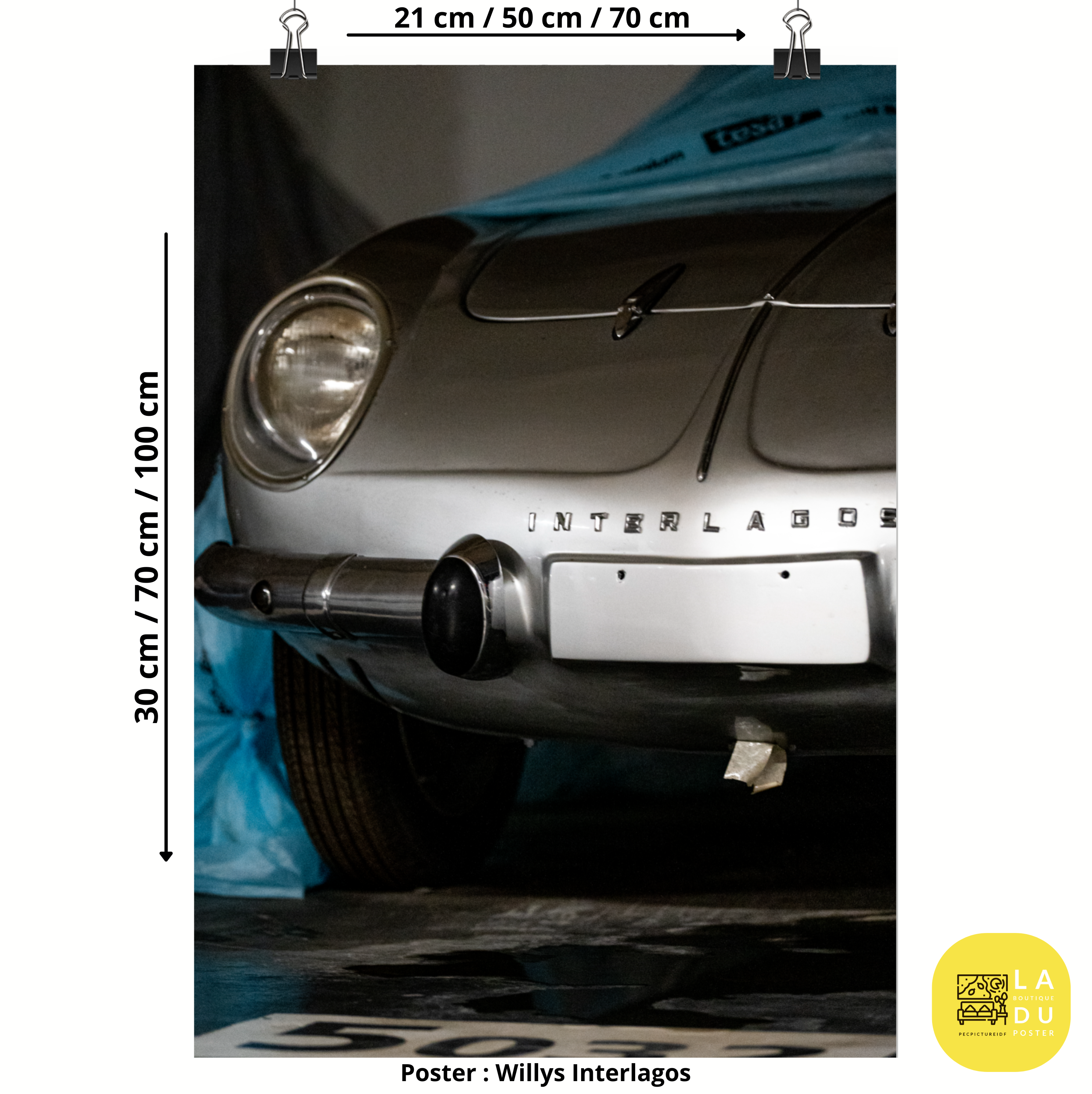 Poster mural - Willys Interlagos – Photographie de voiture – Poster photographie, photographie murale et des posters muraux unique au monde. La boutique de posters créée par Yann Peccard un Photographe français.