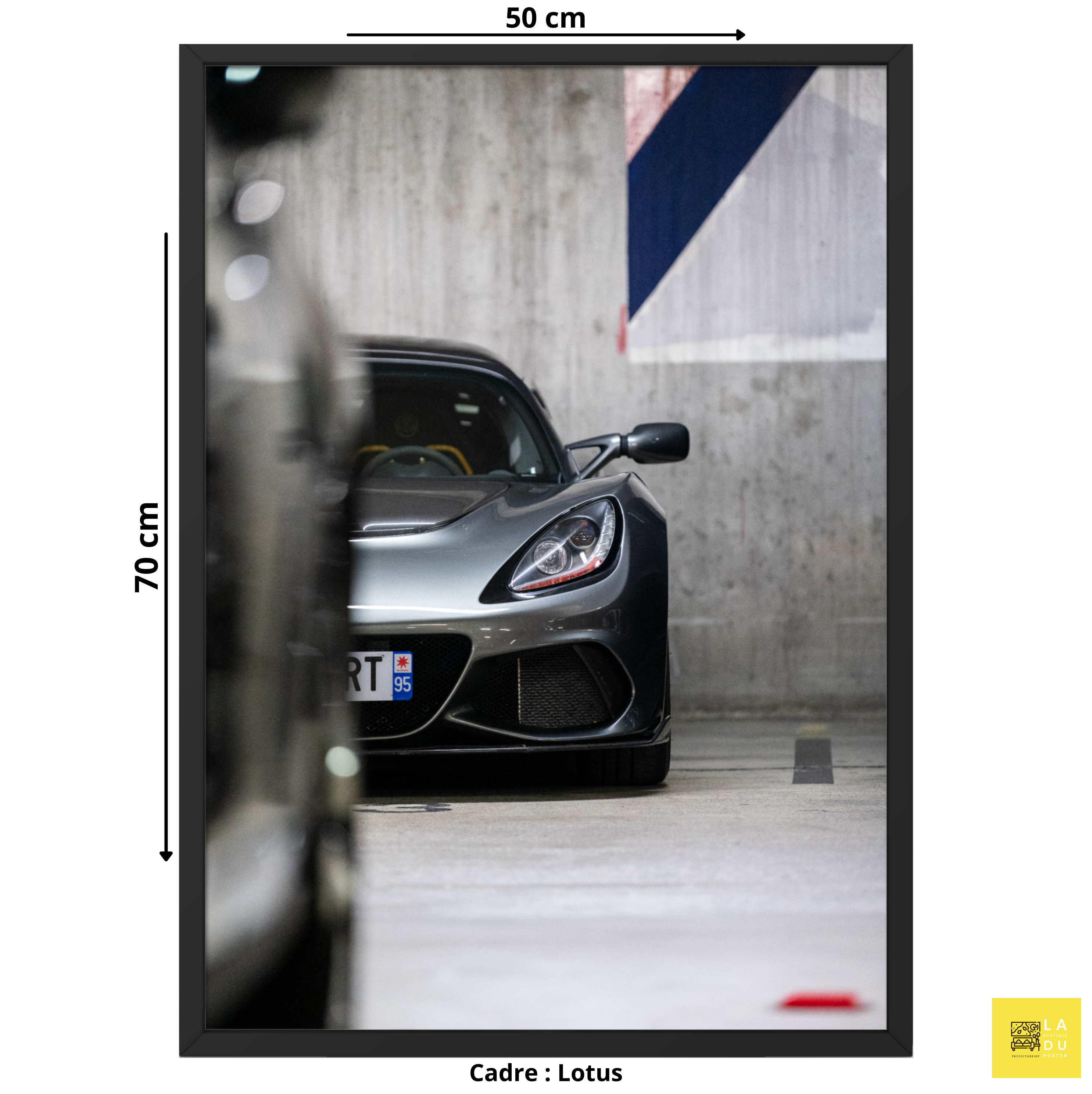 Lotus Elise - Poster encadré - La boutique du poster Français