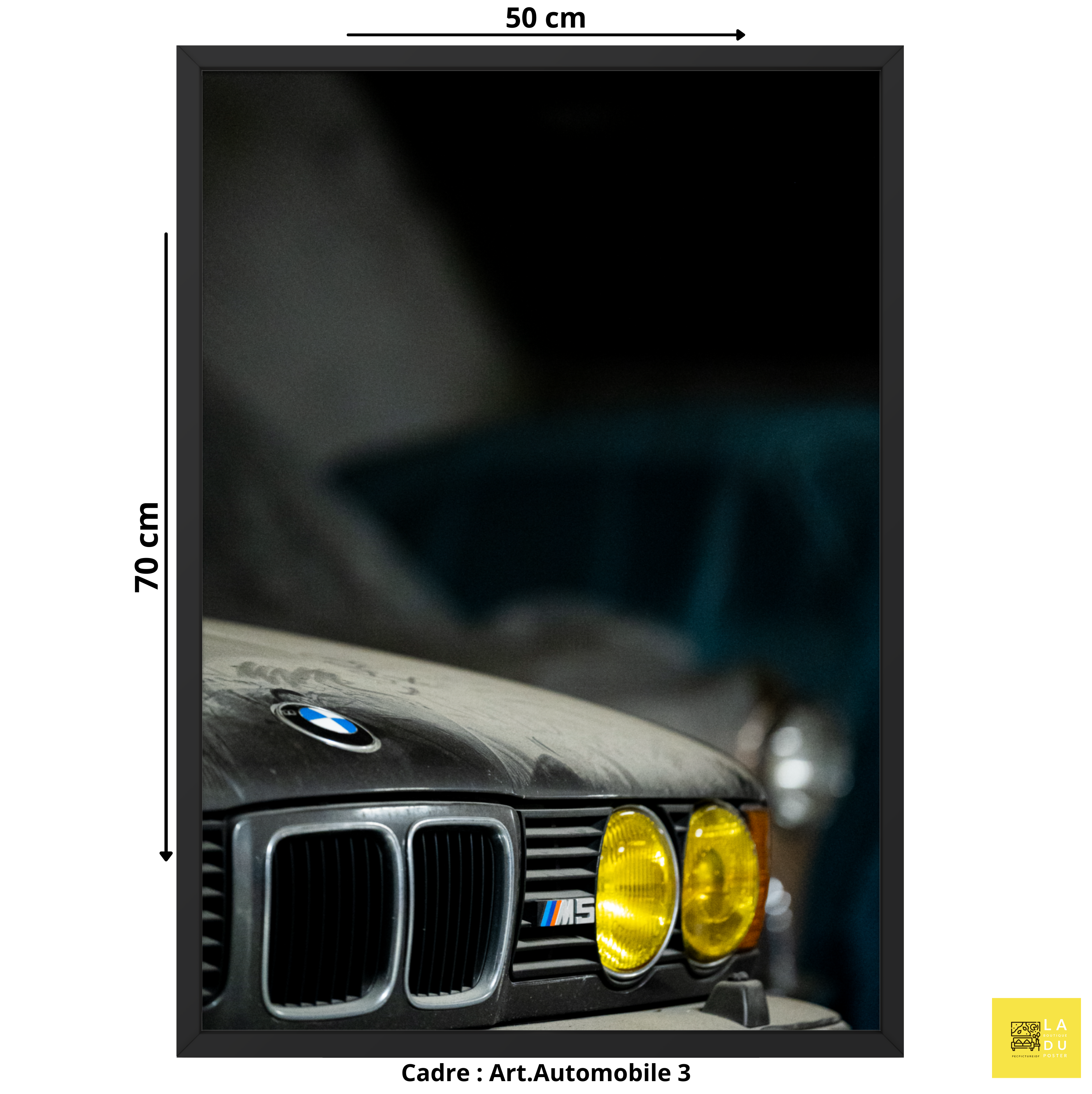 Art.Automobile N03 - Poster encadré Tirage limité - La boutique du poster Français