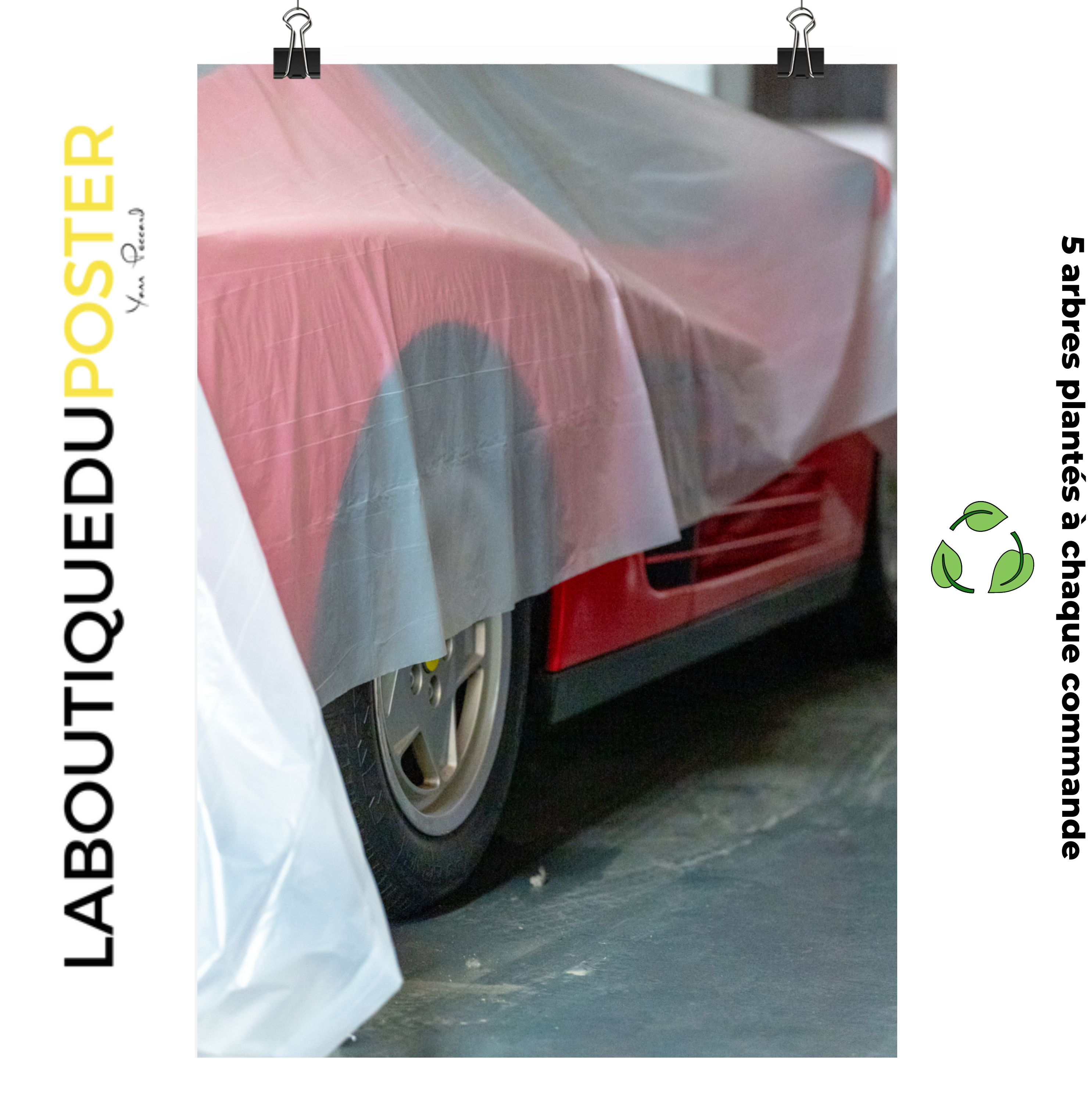 Poster mural - Ferrari testarossa N01 – Photographie de voiture – Poster photo, poster XXL, Photo d’art, photographie murale et des posters muraux des photographies de rue unique au monde. La boutique de posters créée par un Photographe français.