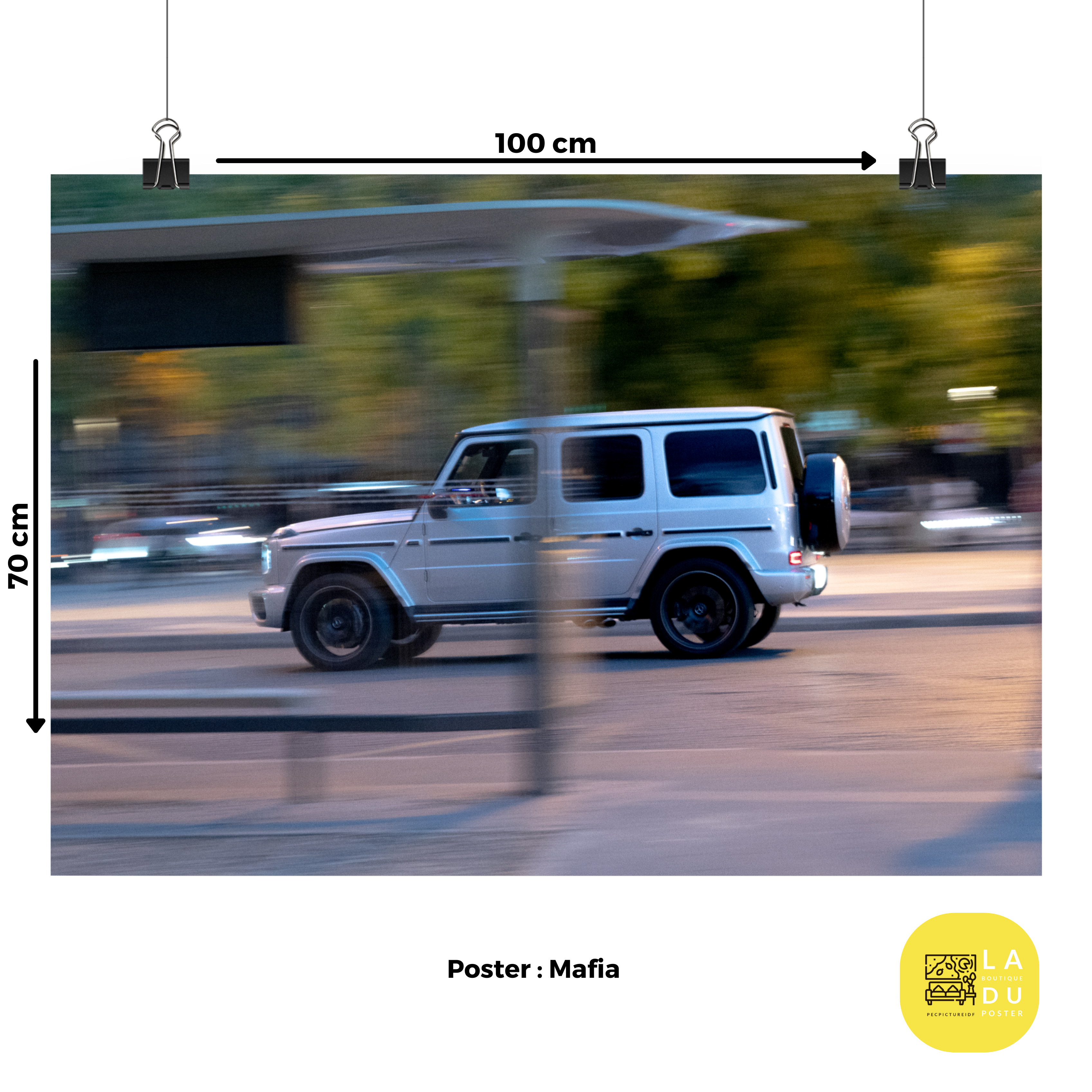 Poster mural - Mercedes classe G AMG 63 – Photographie de 4x4 – Poster photo, poster XXL, photographie murale et des posters muraux unique au monde. La boutique de posters créée par Yann Peccard un Photographe français.