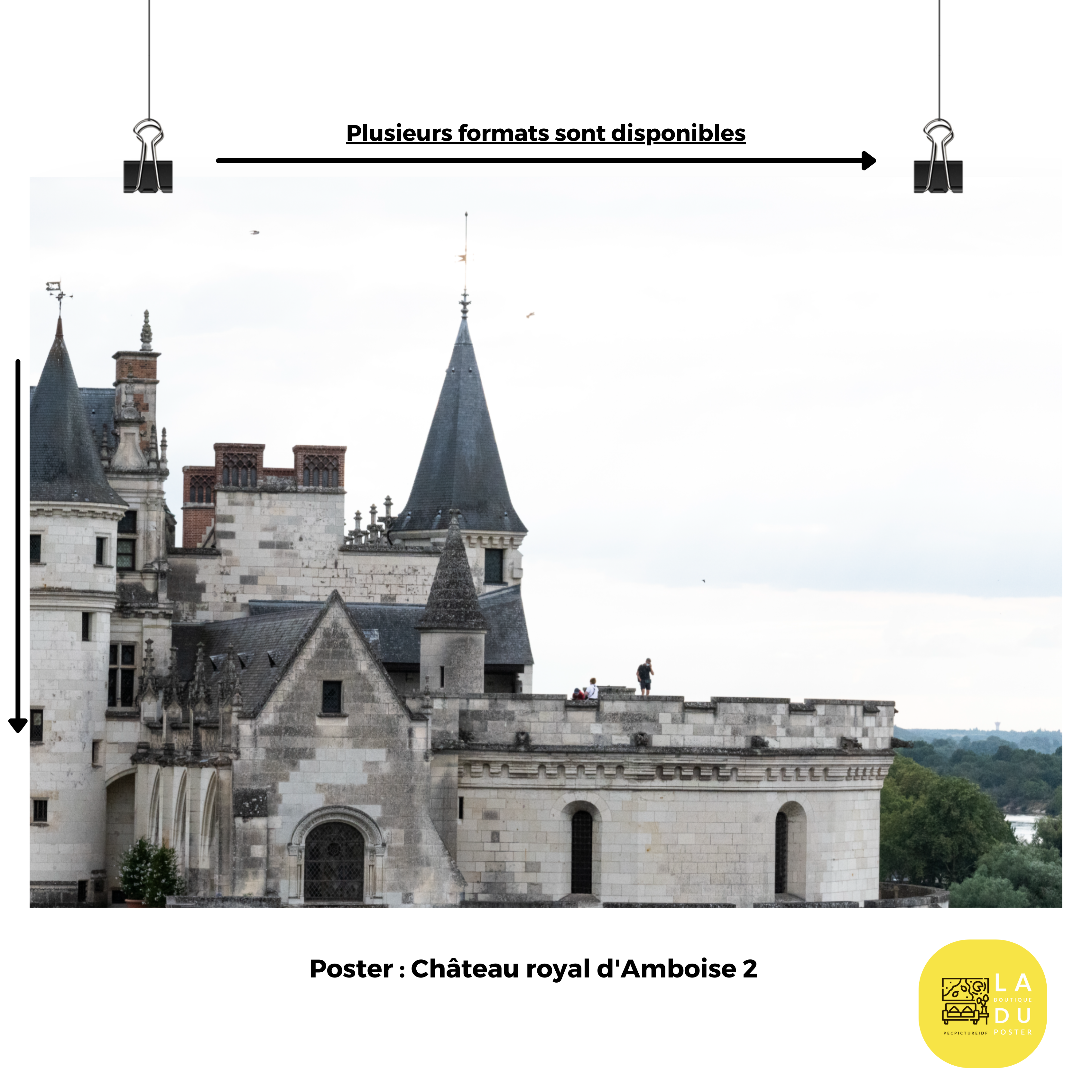 Poster mural - Château royal d'Amboise N02 – Photographie de France – Poster photo, poster XXL, Photo d’art, photographie murale et des posters muraux des photographies de rue unique au monde. La boutique de posters créée par un Photographe français.