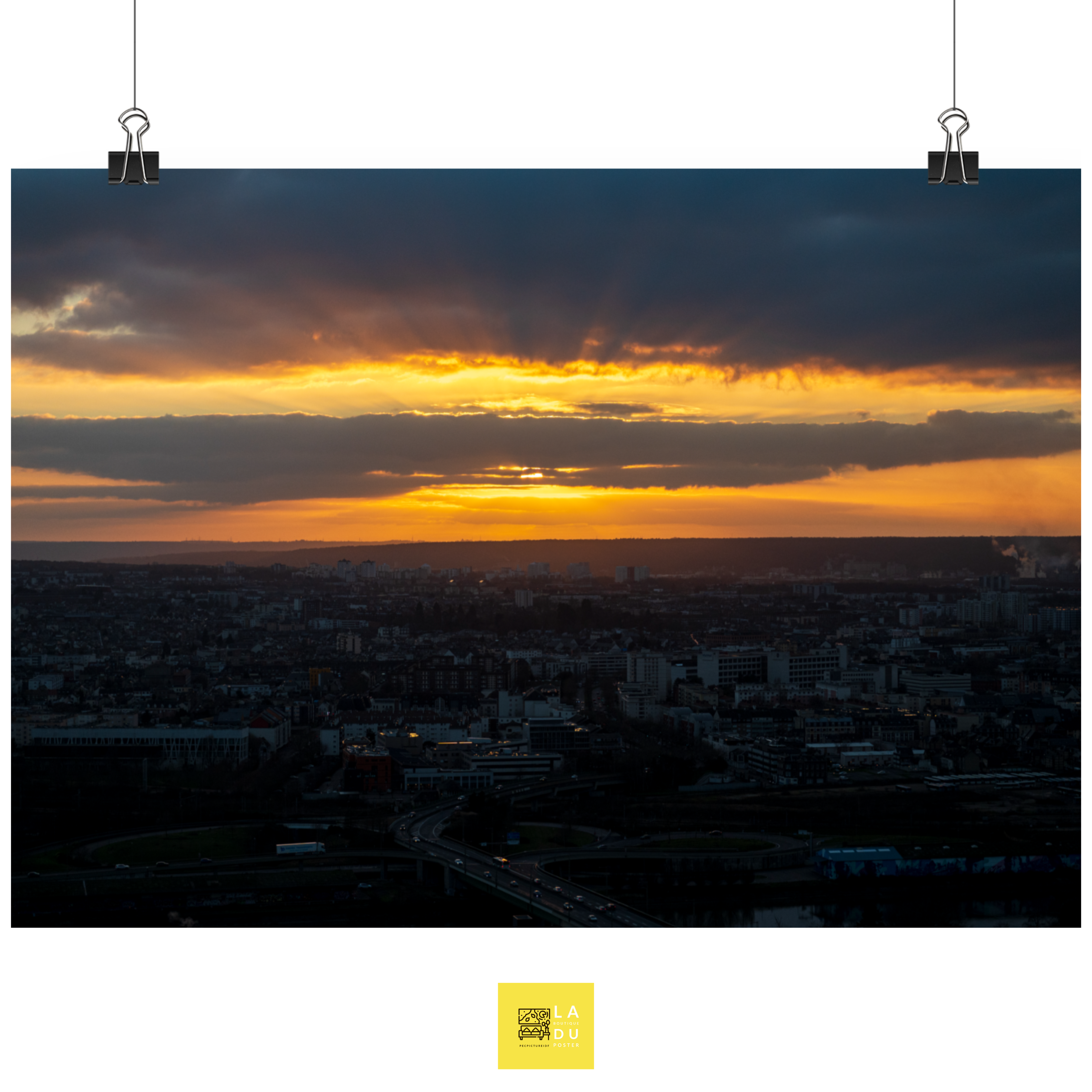 Colline sainte Catherine - Poster - La boutique du poster Français