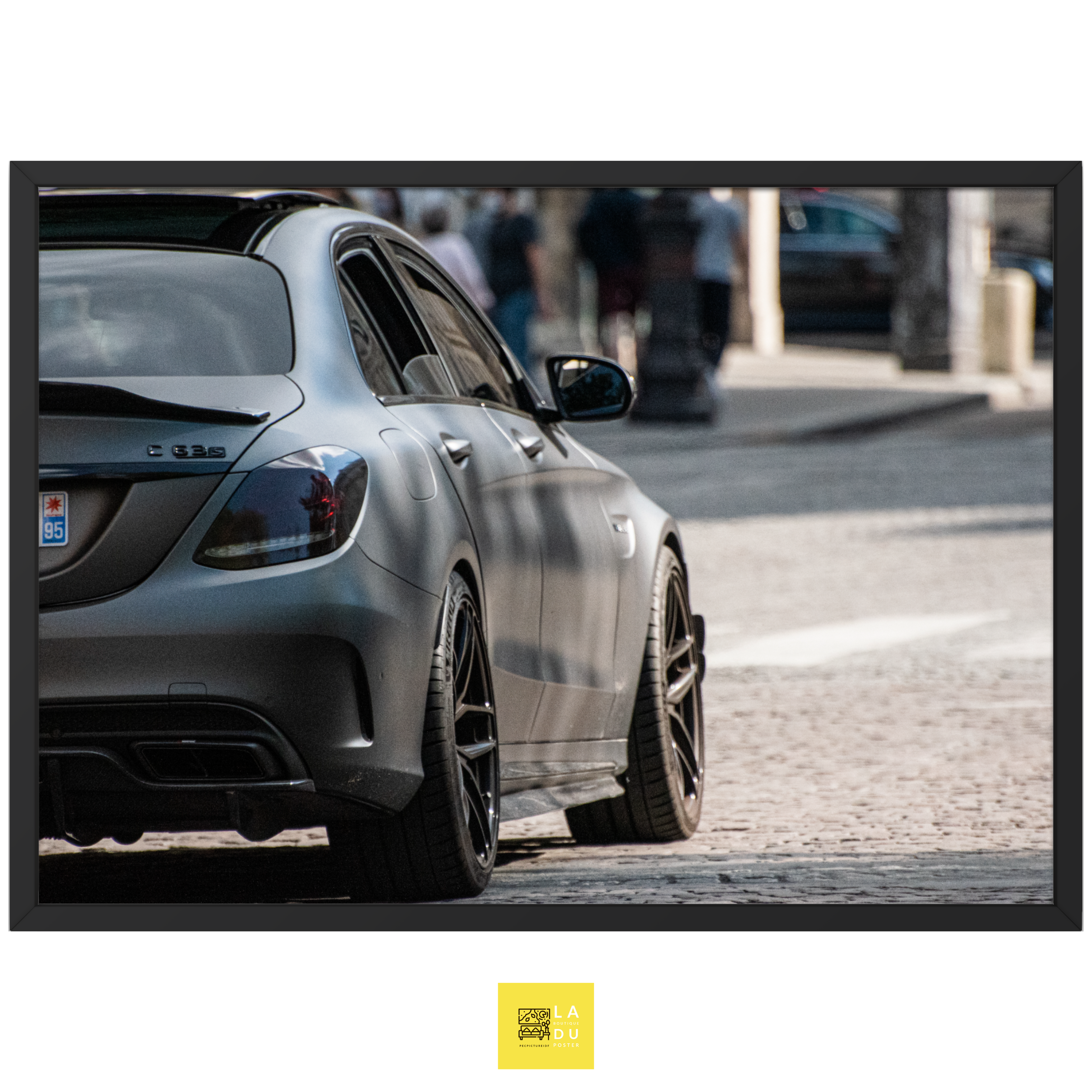 Mercedes C63S AMG - Poster encadré - La boutique du poster Français