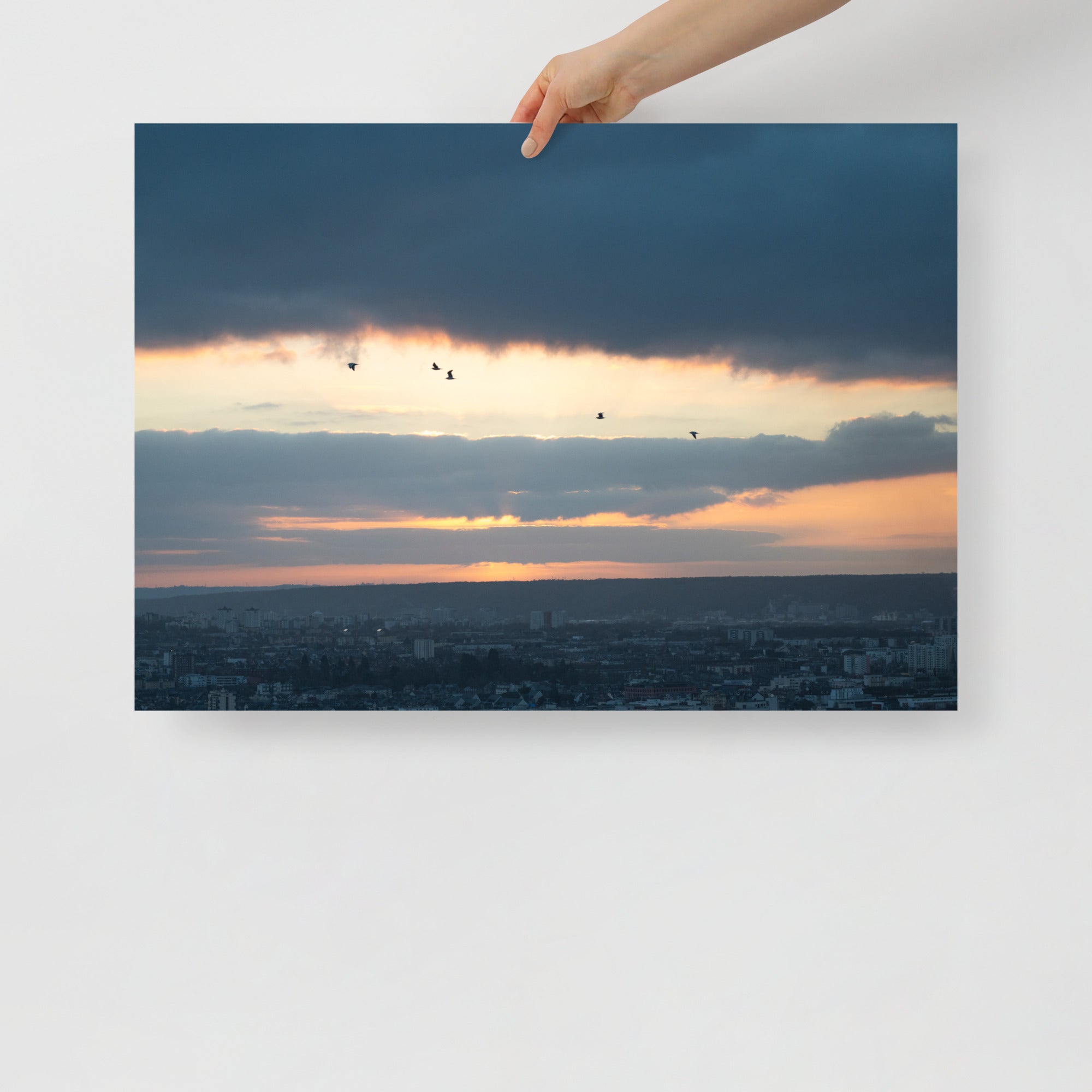 Poster mural - Coucher de soleil N07 – Photographie coucher de soleil – Poster photo, poster XXL, Photo d’art, photographie murale et des posters muraux des photographies de rue unique au monde. La boutique de posters créée par un Photographe français.