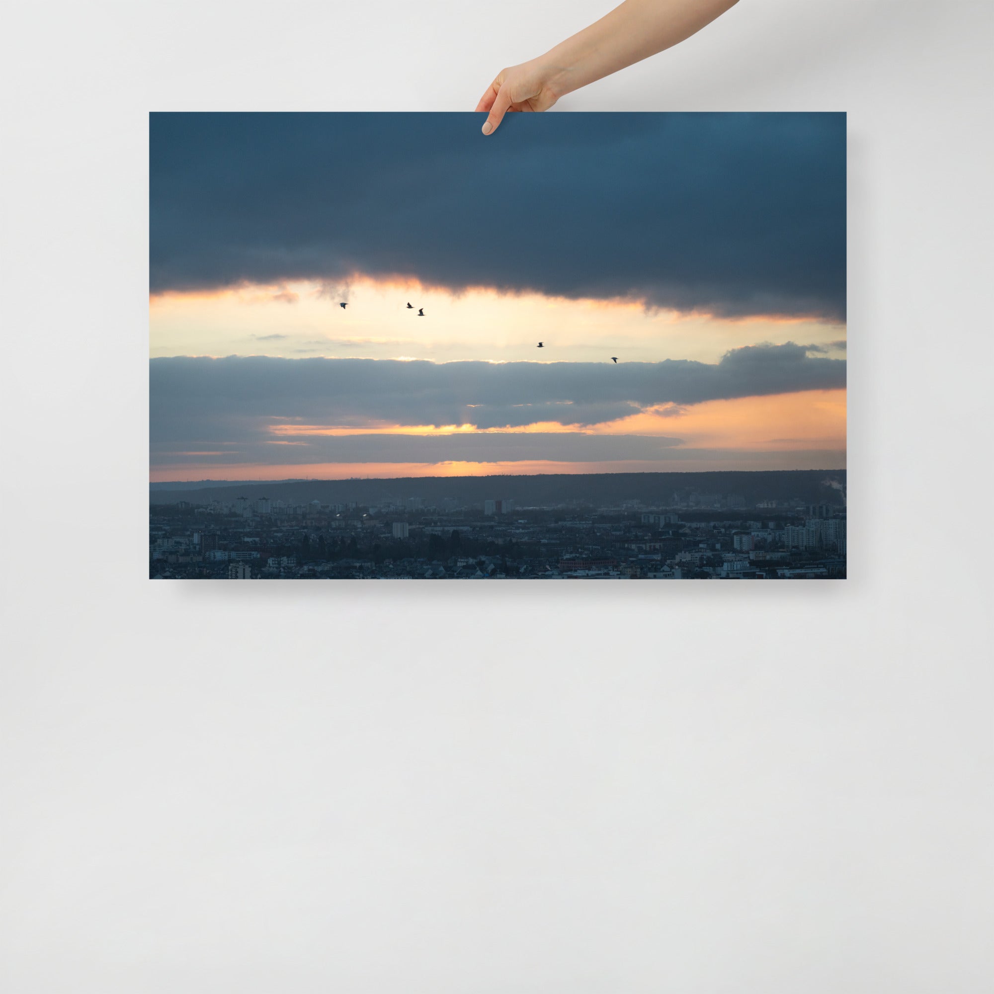 Poster mural - Coucher de soleil N07 – Photographie coucher de soleil – Poster photo, poster XXL, Photo d’art, photographie murale et des posters muraux des photographies de rue unique au monde. La boutique de posters créée par un Photographe français.