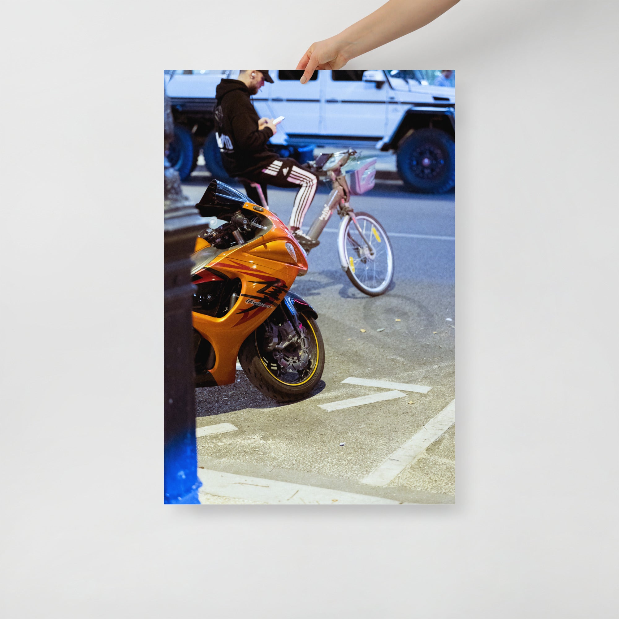 Poster - Hayabusa Suzuki – Photographie de moto – Décoration murale pas cher à partir de 24,99€ , décoration murale, poster XXL, Photos d’arts, photographie murale, Posters muraux unique au monde. La boutique de posters créée par un Photographe français