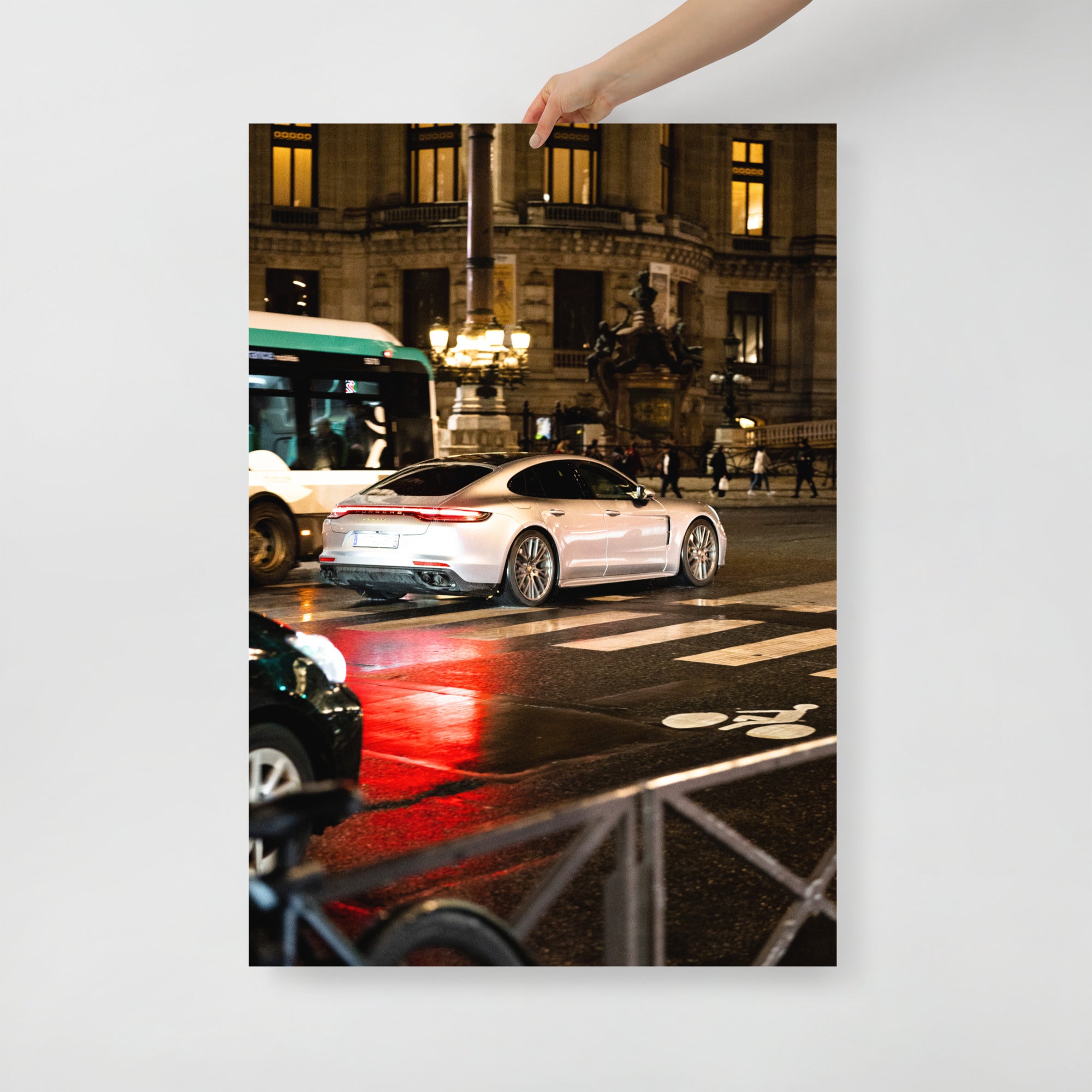 Poster mural - Porsche Panamera N01 – Photographie de voiture – Poster photo, poster XXL, photographie murale et des posters muraux unique au monde. La boutique de posters créée par Yann Peccard un Photographe français.