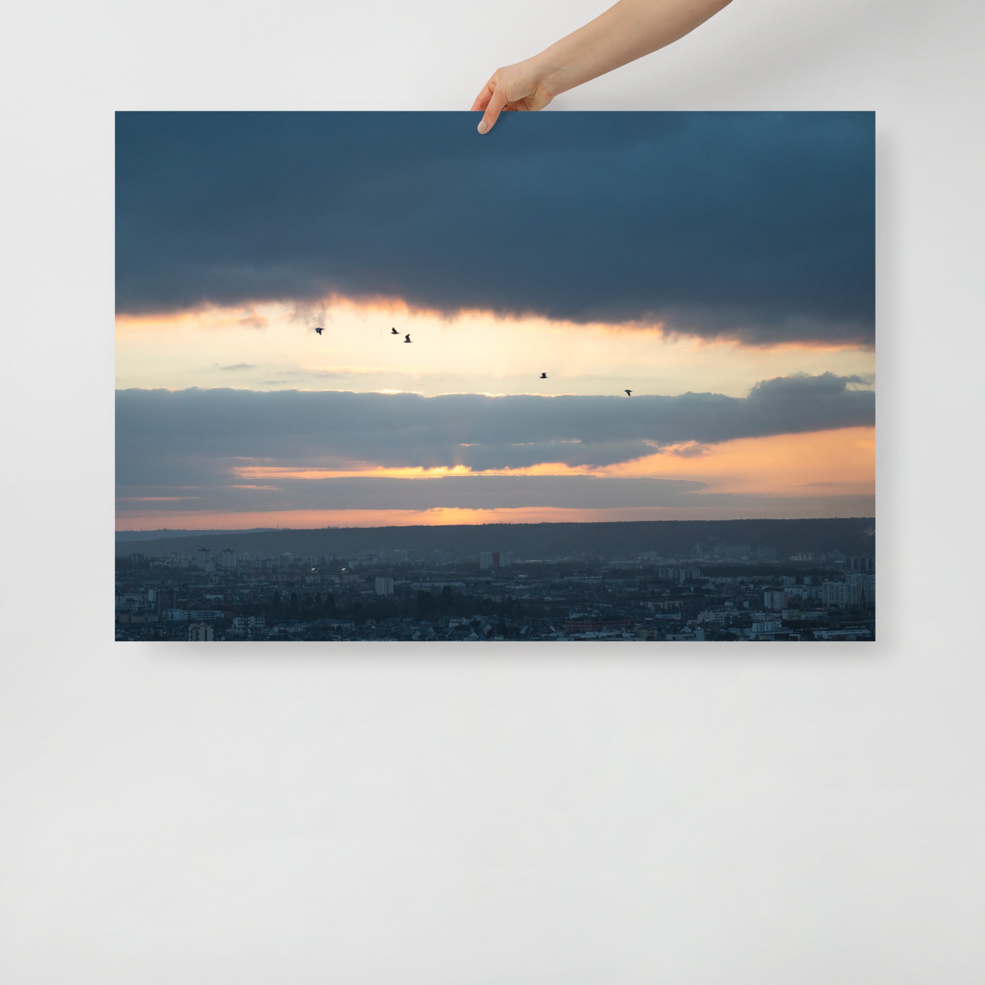 Poster mural - Coucher de soleil N07 – Photographie coucher de soleil – Poster photo, poster XXL, Photo d’art, photographie murale et des posters muraux des photographies de rue unique au monde. La boutique de posters créée par un Photographe français.