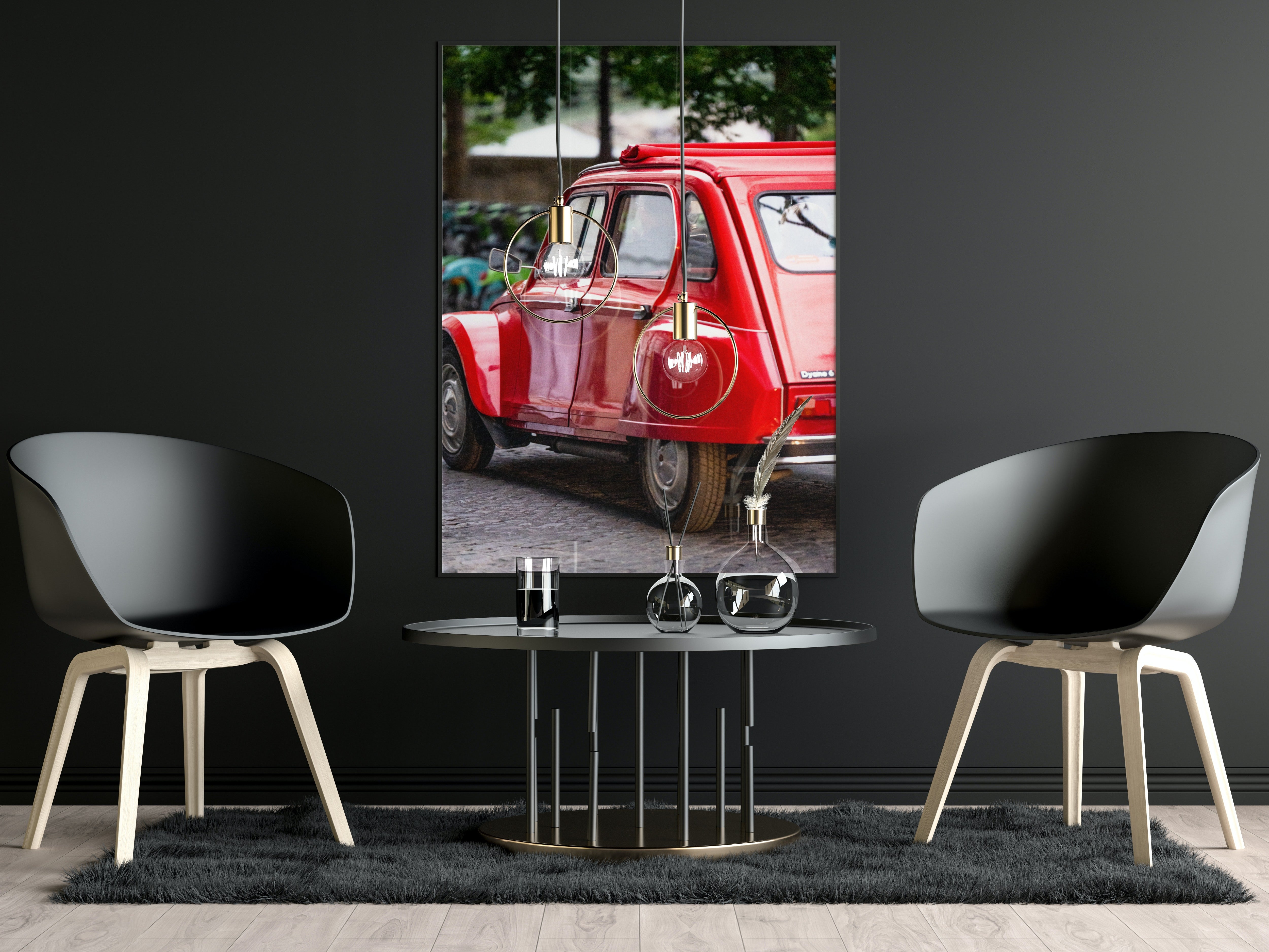 Poster mural - Citroën Dyane – Photographie de vielle voiture – Poster photo, poster XXL, Photo d’art, photographie murale et des posters muraux des photographies de rue unique au monde. La boutique de posters créée par un Photographe français.